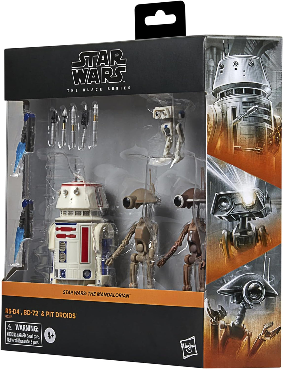 Star Wars The Black Series R5-D4, BD-72 & Pit Droids - 15-cm Action Figures for Galactic Play