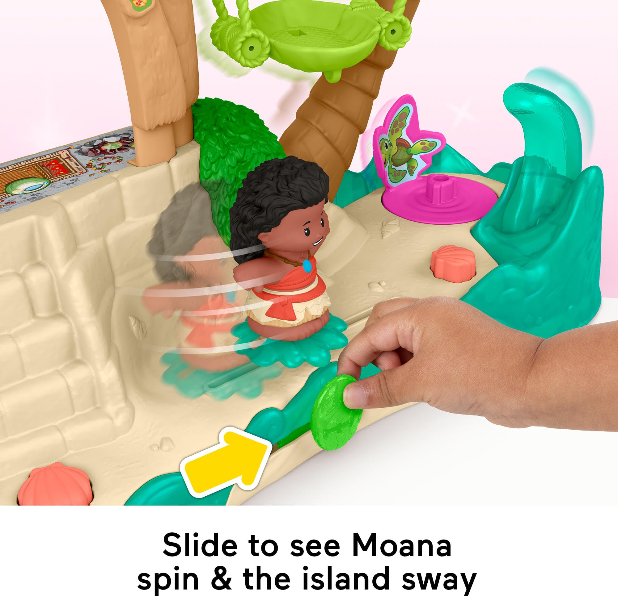 Fisher-Price Little People Disney Princess Moana Adventure Village Playset - 3-Floor Interactive Play for Toddlers 5