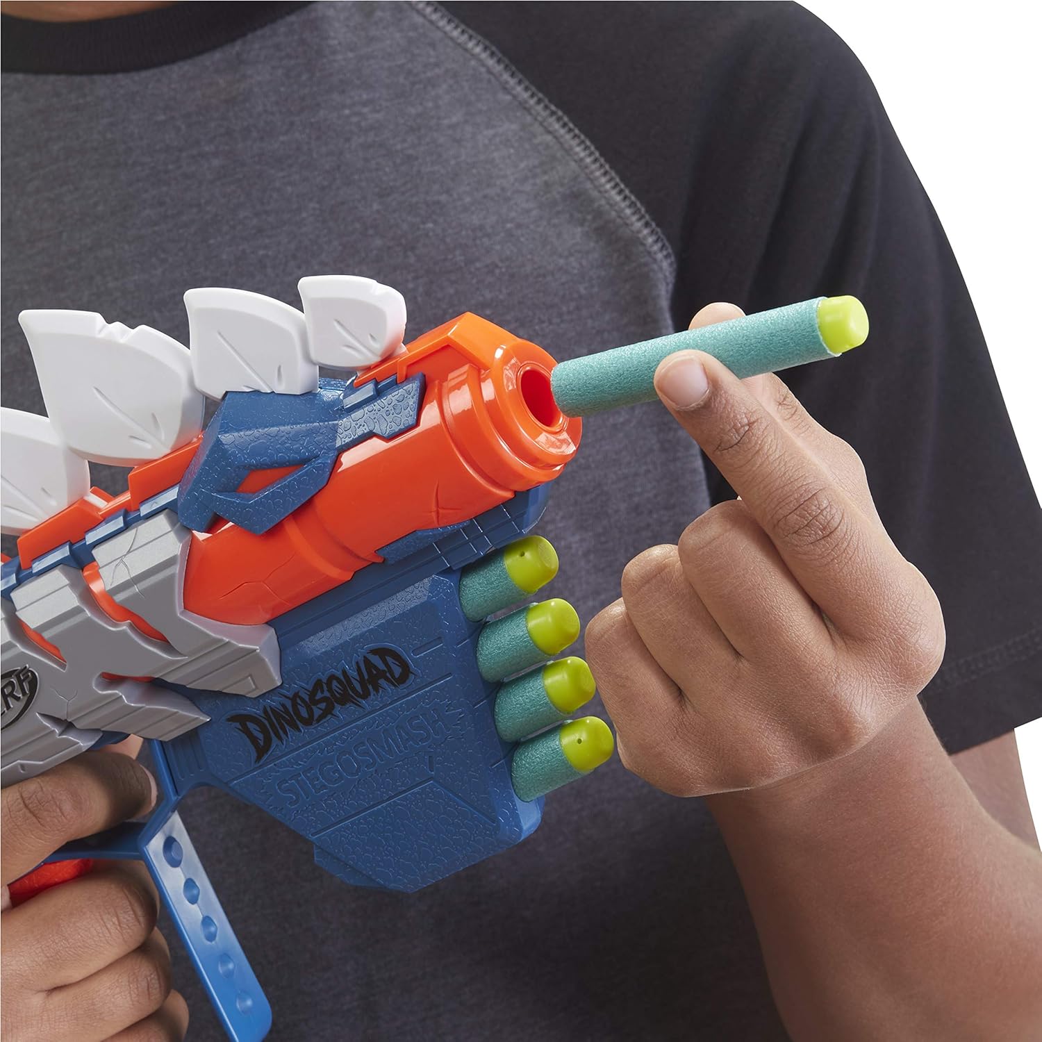 Nerf DinoSquad Stegosmash Dart Blaster - Dinosaur Design with 5 Elite Darts 4