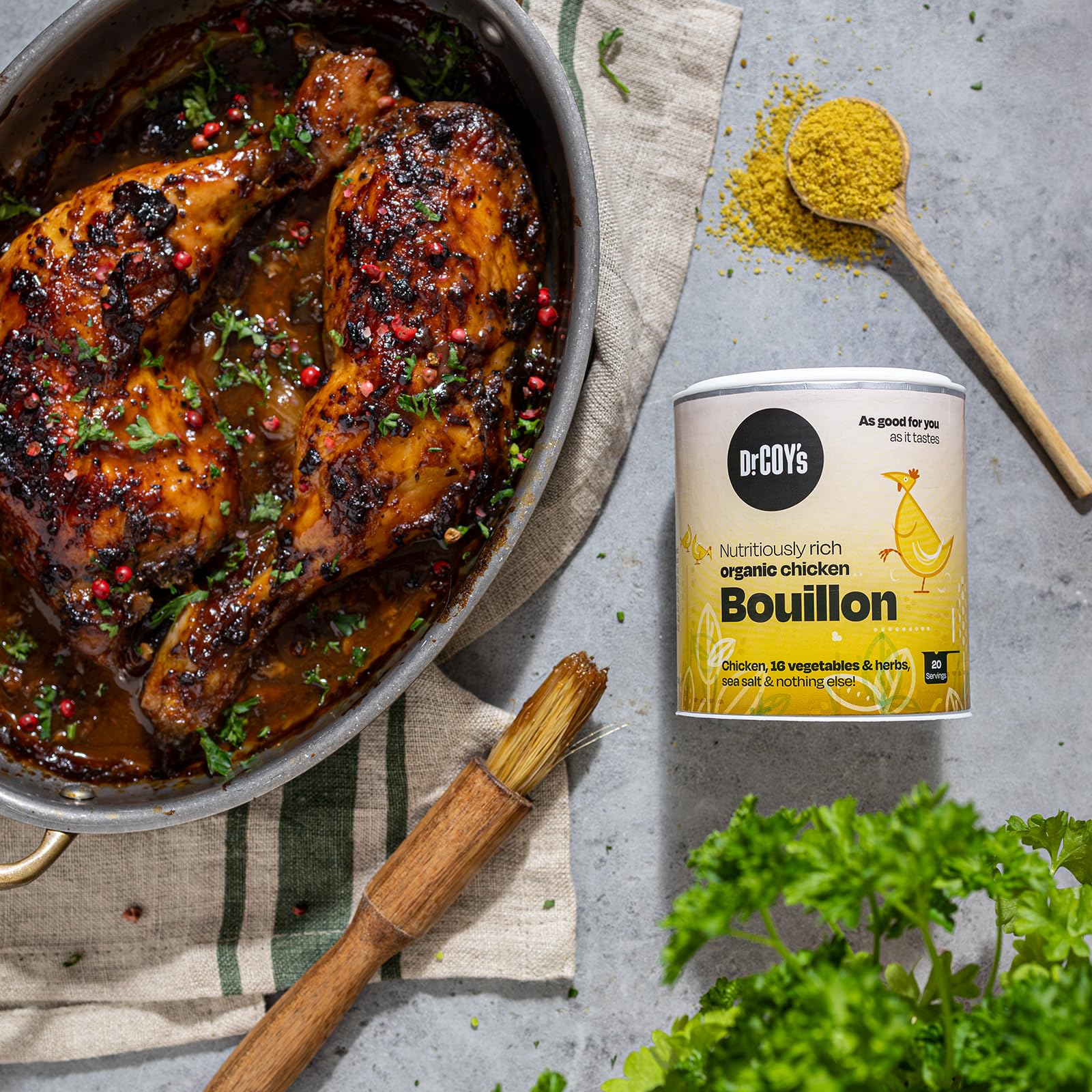 Dr. Coy's Organic Chicken Bouillon Powder - 125g - Gluten Free 5