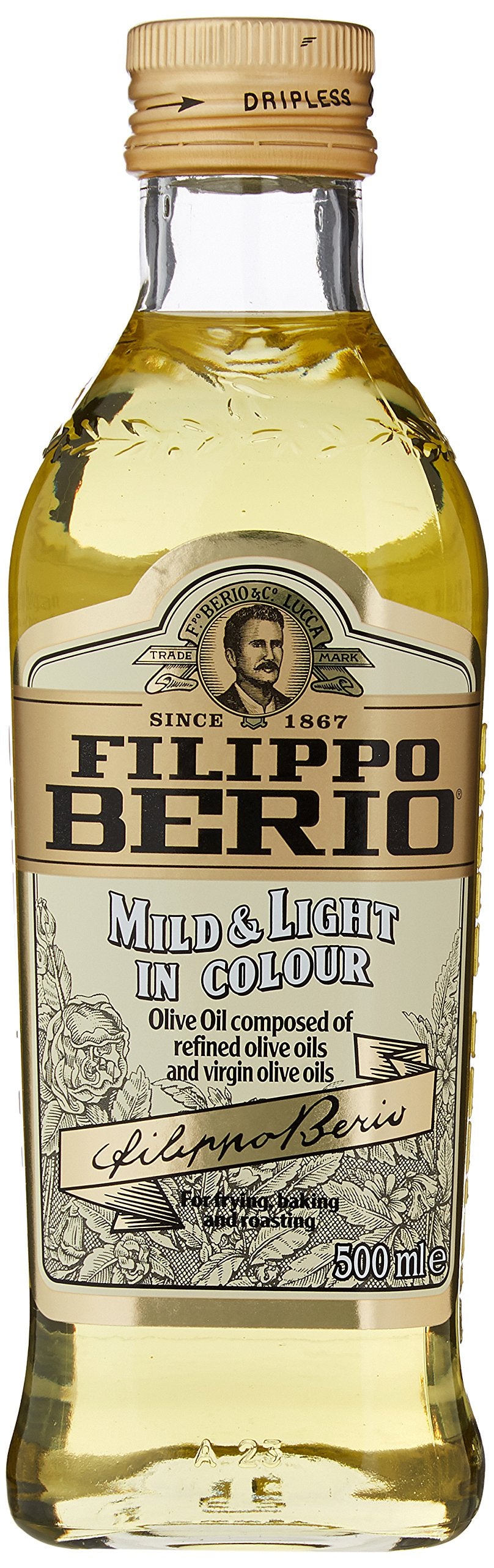 Filippo Berio Mild & Light Olive Oil - Healthy Cooking Substitute | 500 ml