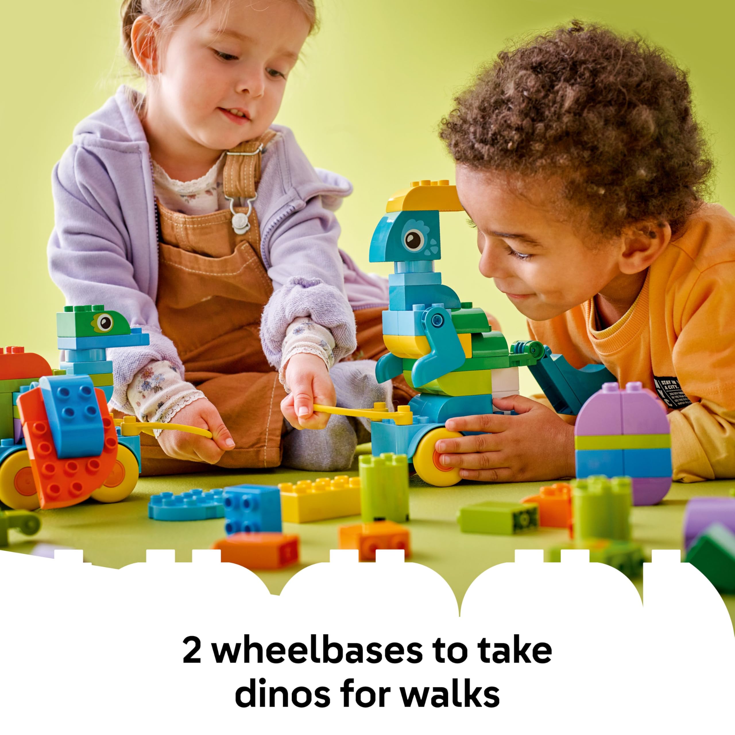 LEGO DUPLO TOWN 3in1 Dinosaurs on Wheels Building Set | 108 Bricks | Ages 3+ 7