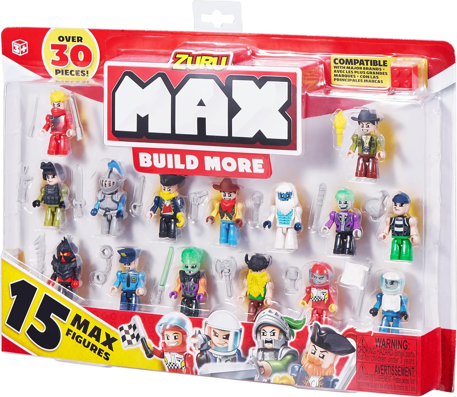 ZURU MAX Build More Mini Figure Set - 15-Piece Building Figures for Creative Play 4