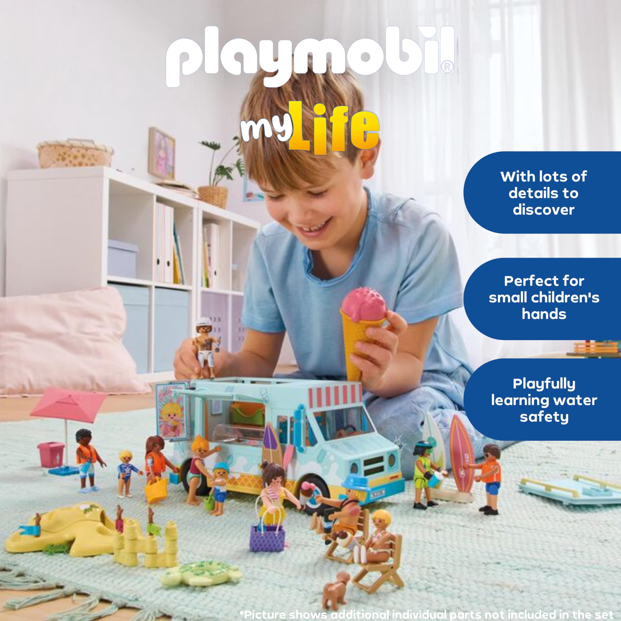 Playmobil Vacation on the Beach Set 71906 | Ages 4+ | Encourages Creativity & Role Play 3