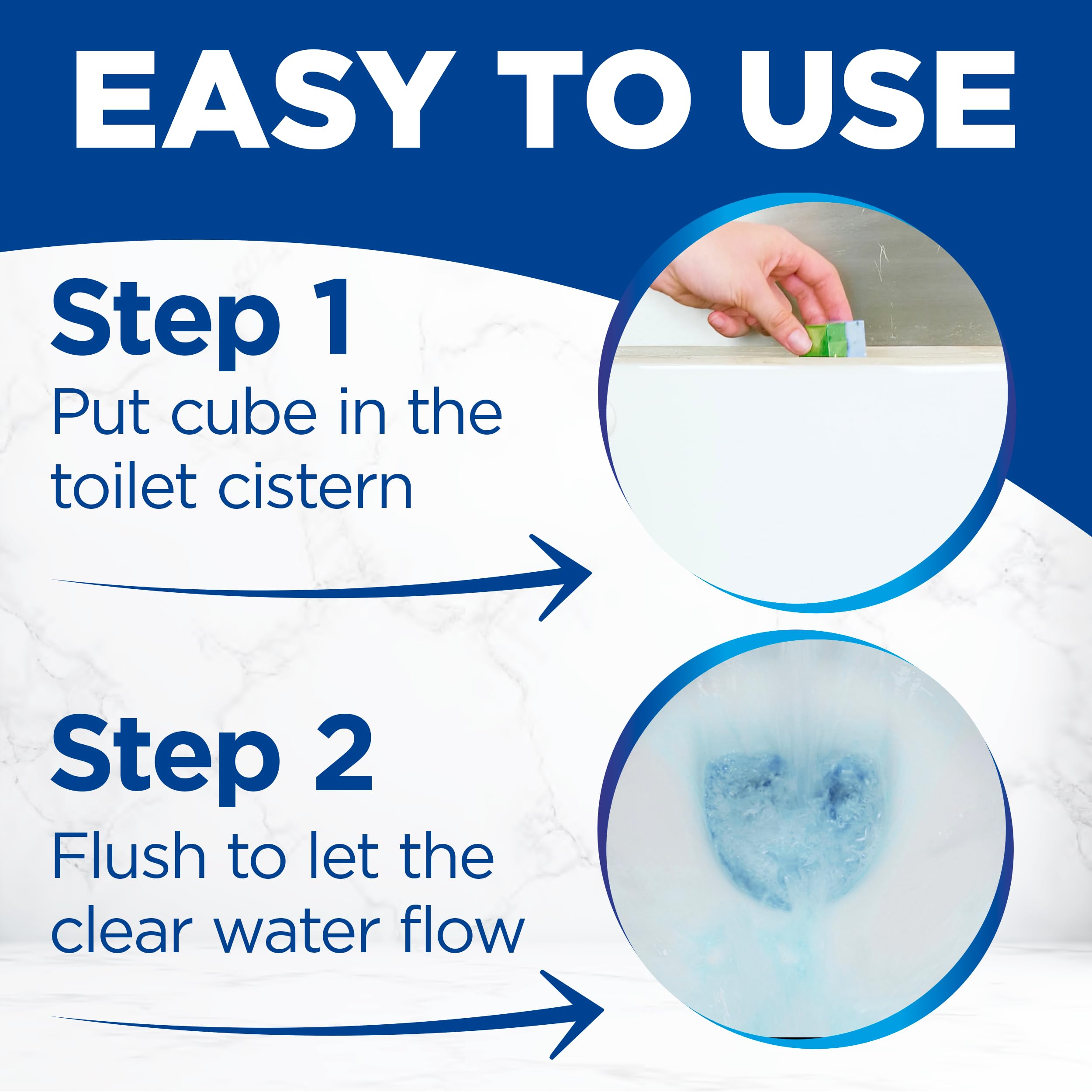 Bloo 3in1 Toilet Blocks Limescale Remover Cistern Block, Lemon Scent, 2 Count Pack 6