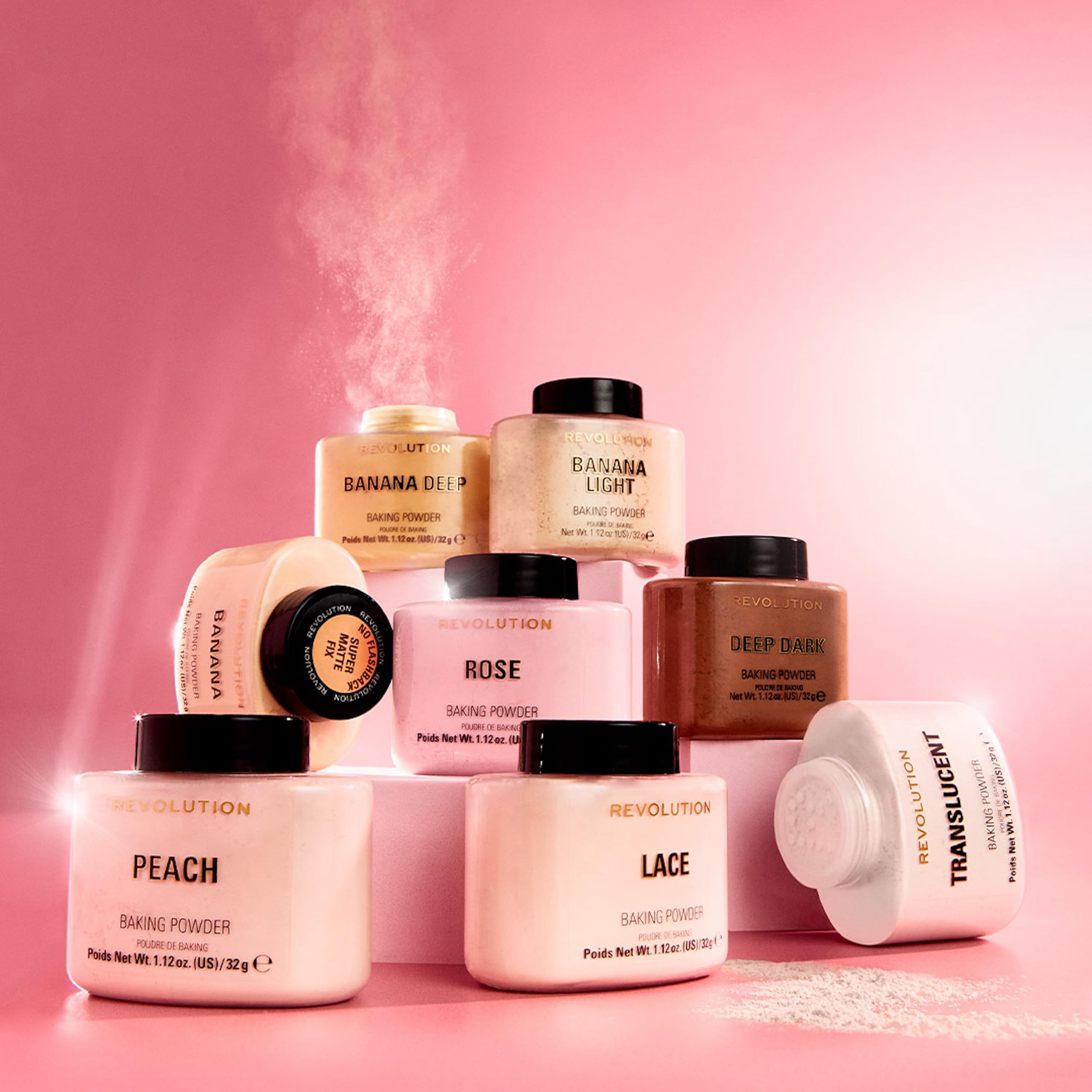 Revolution Beauty London - Loose Baking Powder (Peach, 32g) 3
