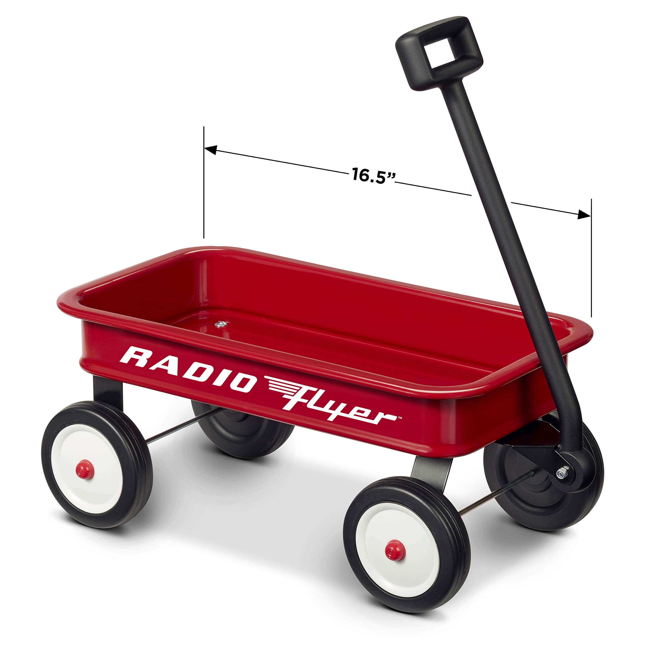 Radio Flyer Mini Classic Red Wagon - Toy Hauler for Toddlers 1.5+ | Steel Body | 16.5" L