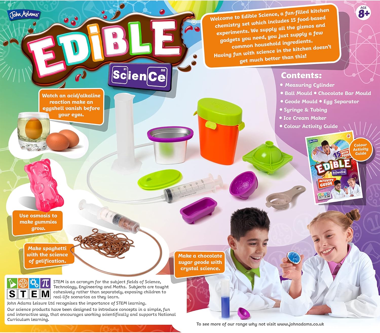 John Adams Edible Science Kit - 15 Fun Food Experiments for Kids 8+ 5