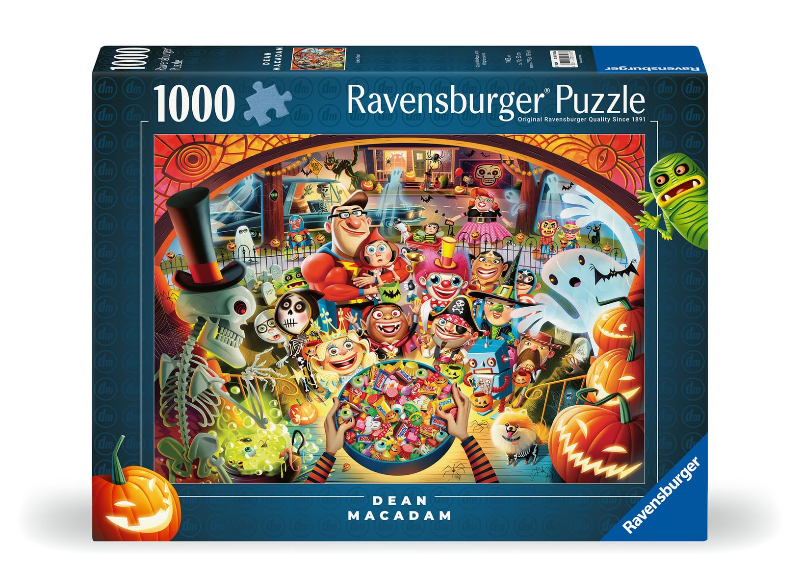 Ravensburger Trick or Treat 1000 Piece Jigsaw Puzzle - Halloween Theme for Adults & Kids 12+ 5