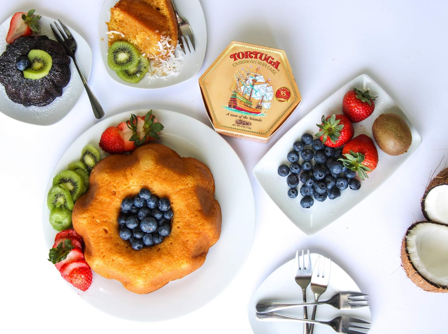 Tortuga Golden Original Rum Cake with Walnuts, 454g 6