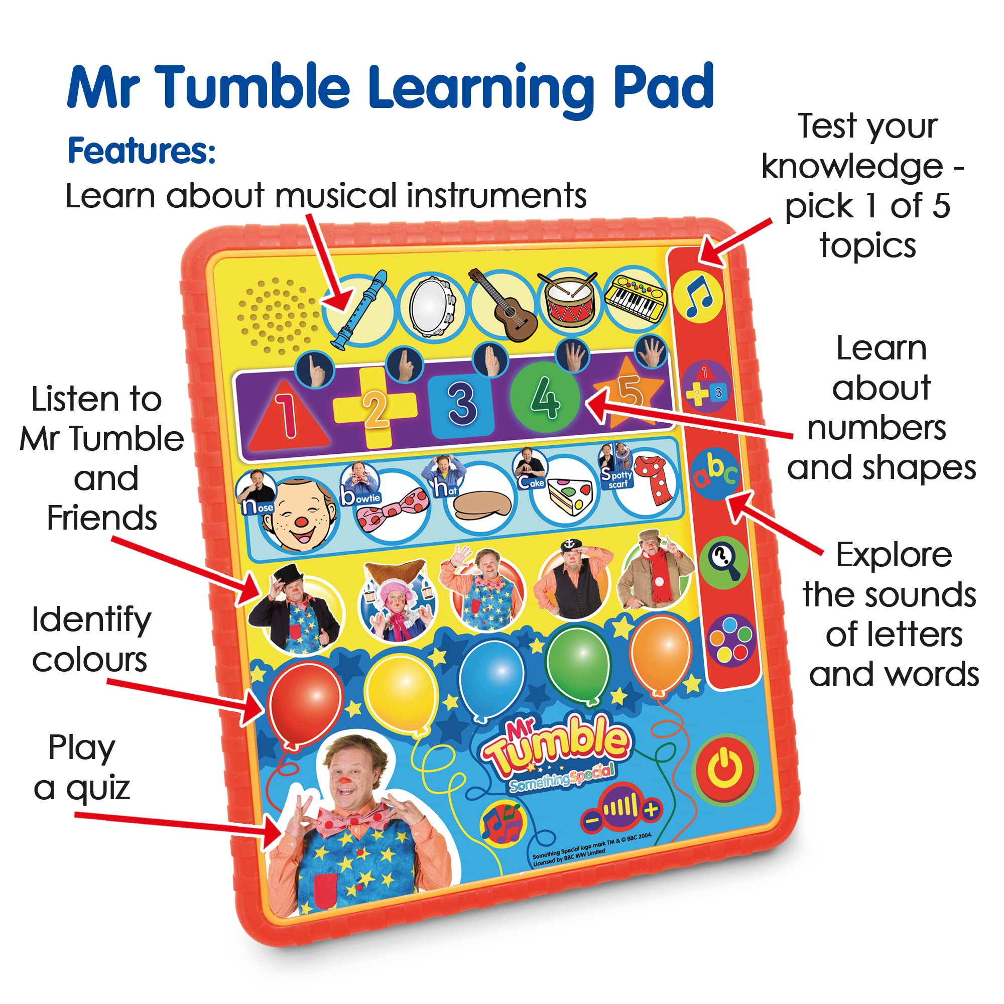 Mr Tumble SS01 Friends Something Special Learning Pad - Interactive Educational Toy for Ages 2+ 9