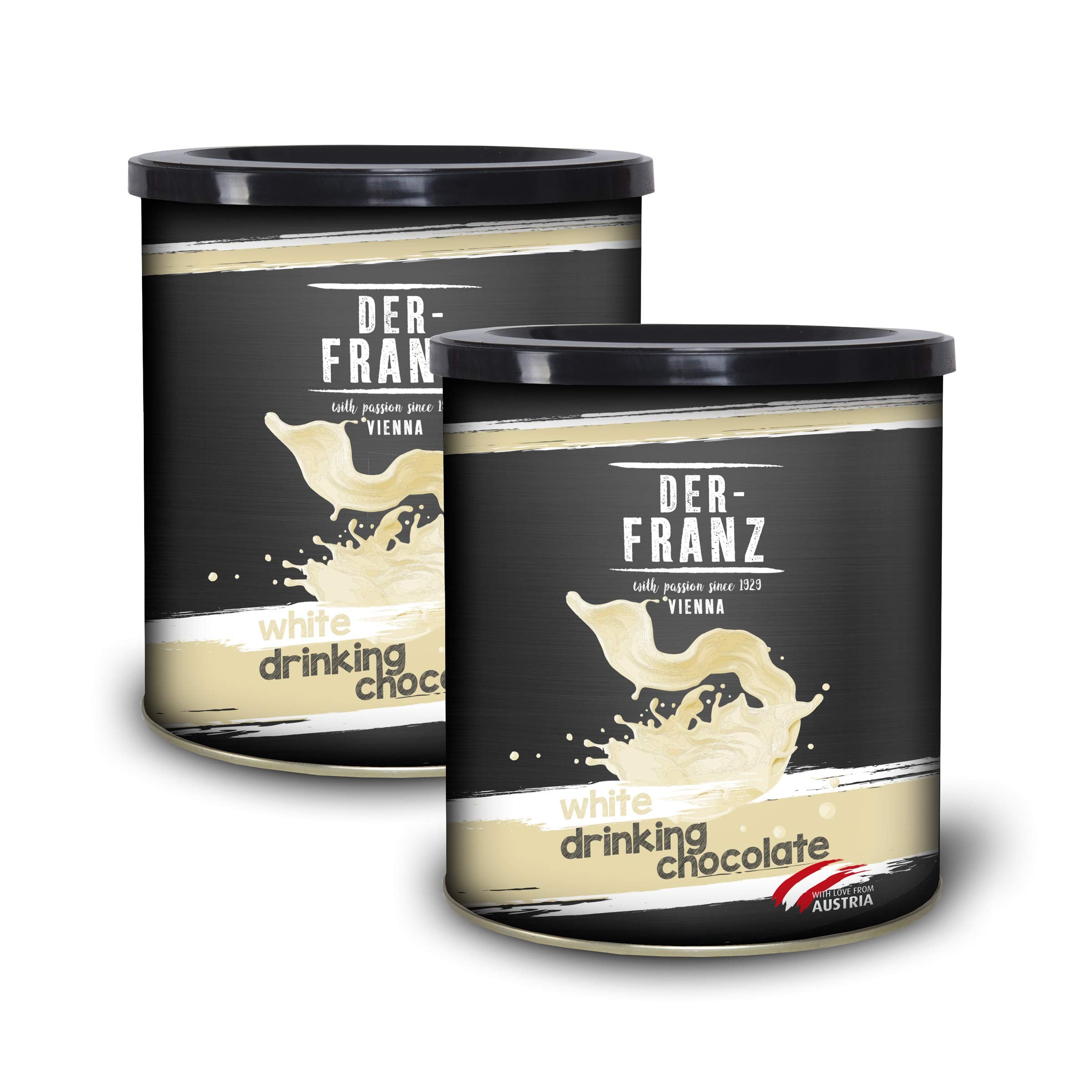 Der-Franz White Drinking Chocolate with Vanilla, 2 x 500 g