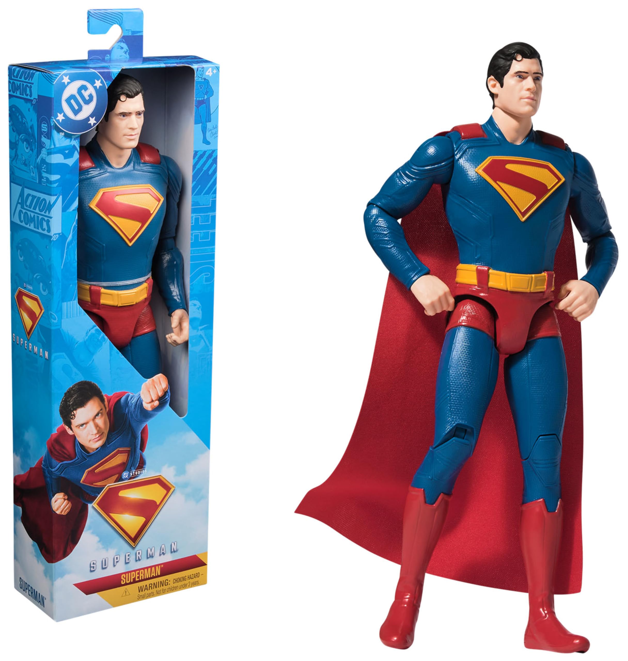 DC Comics Superman 30-cm Action Figure - 11-Point Articulation for Kids Ages 4+