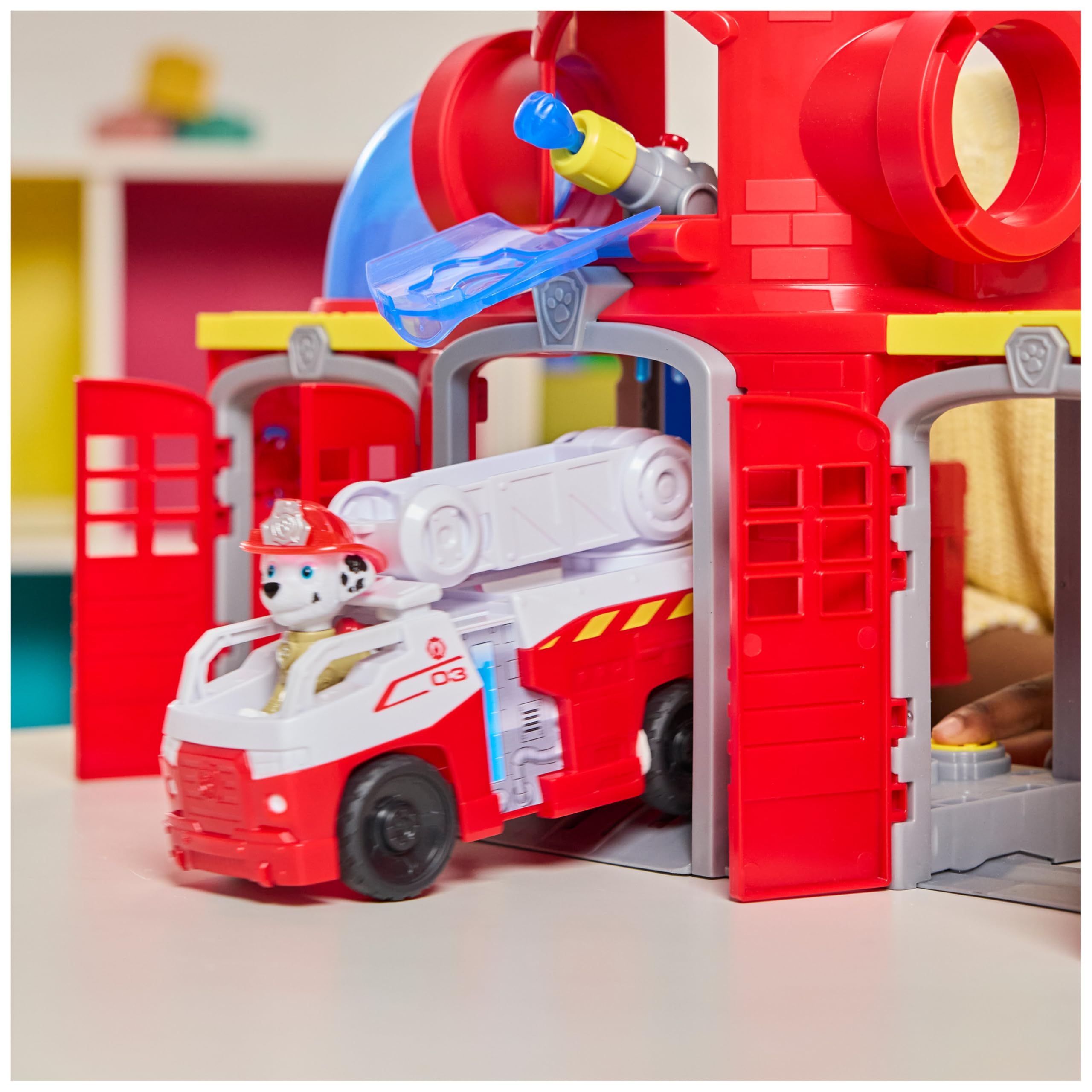 PAW Patrol Fire Rescue Command Center with Marshall Figure - Playset for Ages 3-9 4