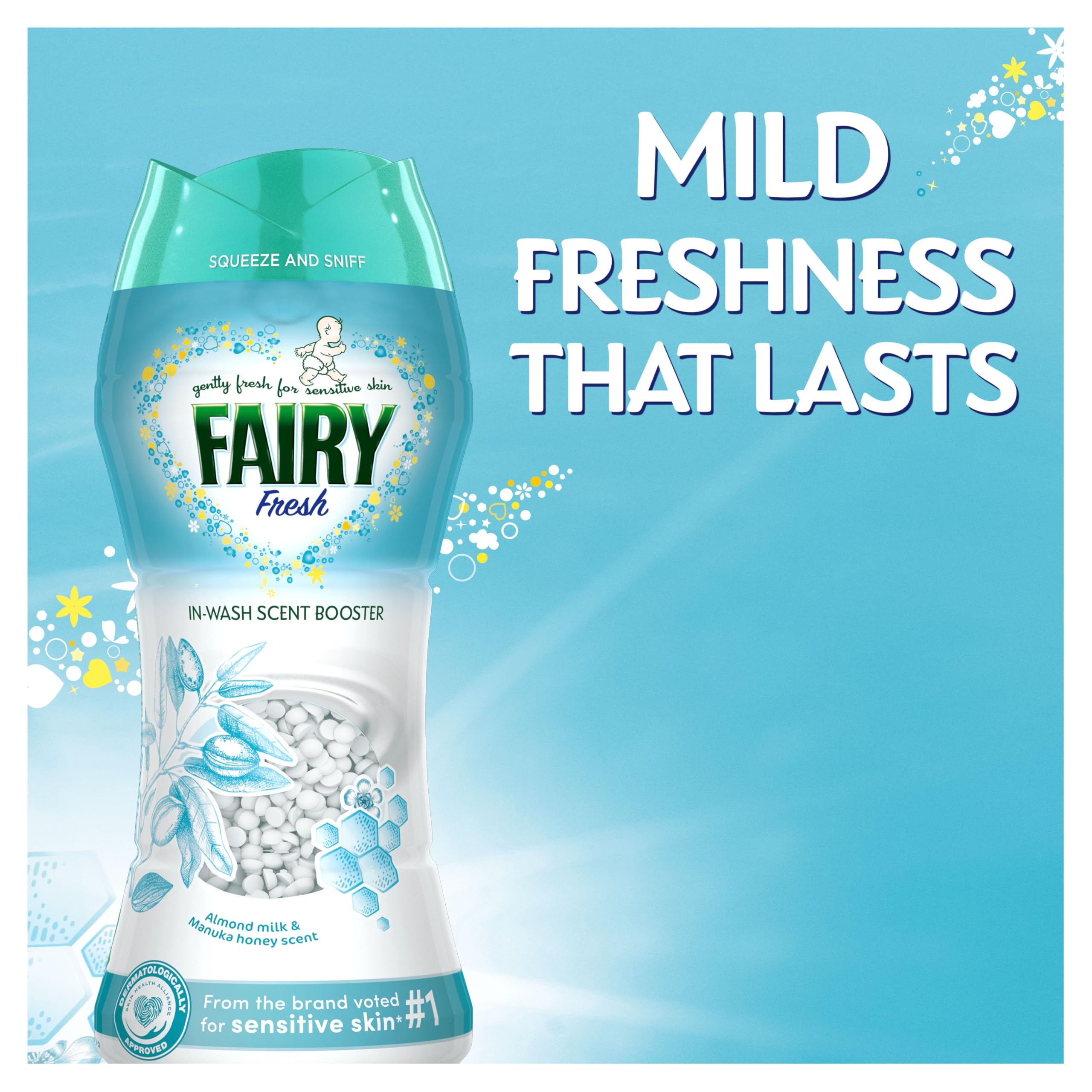 Fairy - Fresh Fabric Conditioner Almond Milk & Manuka Honey (735g) 3