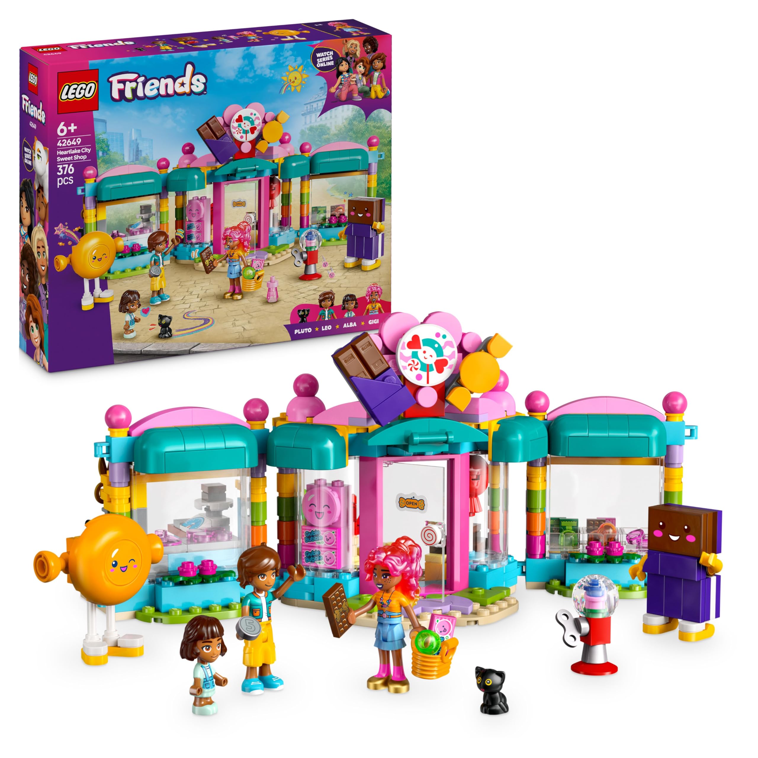 LEGO Friends Heartlake City Sweet Shop Set - Building Toy for Kids 6+
