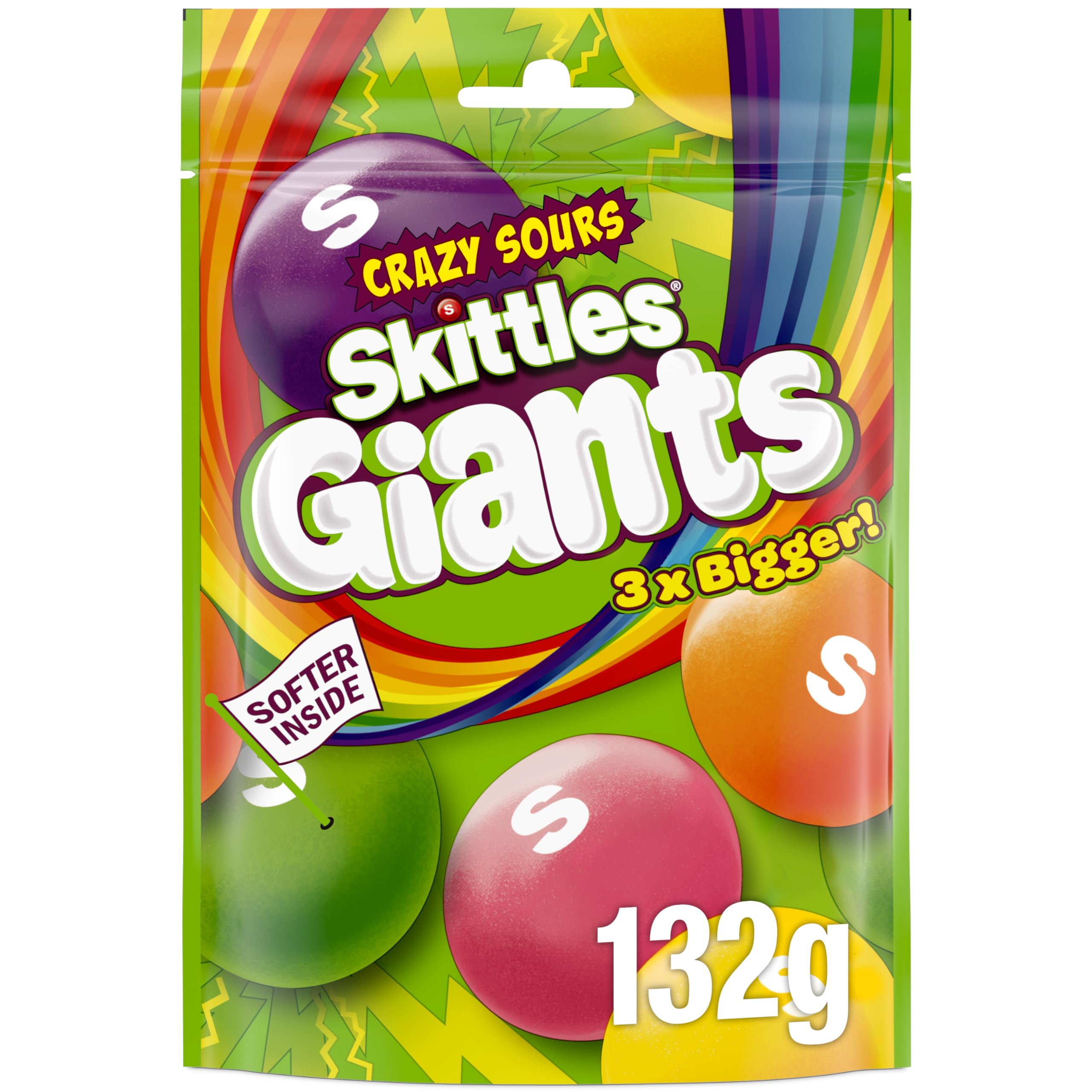 Skittles - Crazy Sour Giant Chews 132g