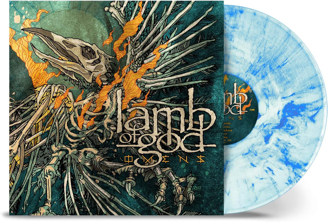 Lamb of God Omens - Marbled White & Sky Blue Vinyl LP (Gatefold Edition)