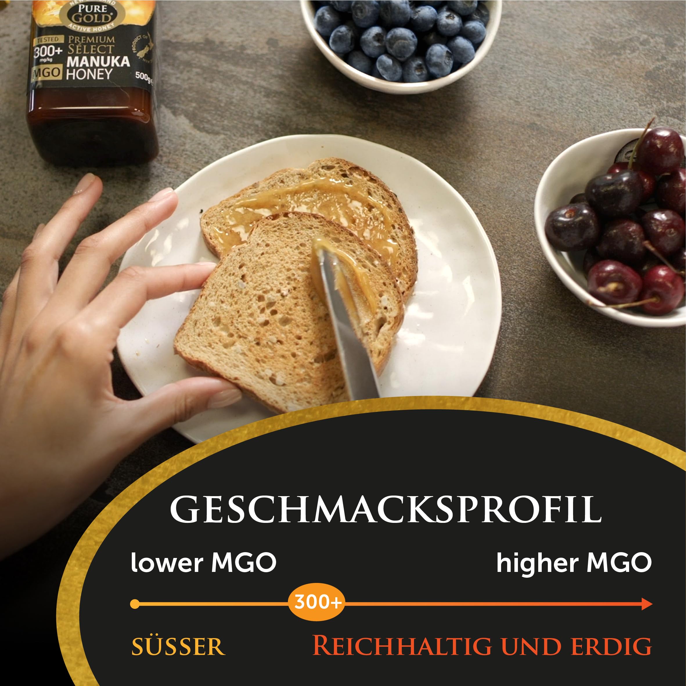 Pure Gold Manuka Honey 300+ MGO Certified 250g 13