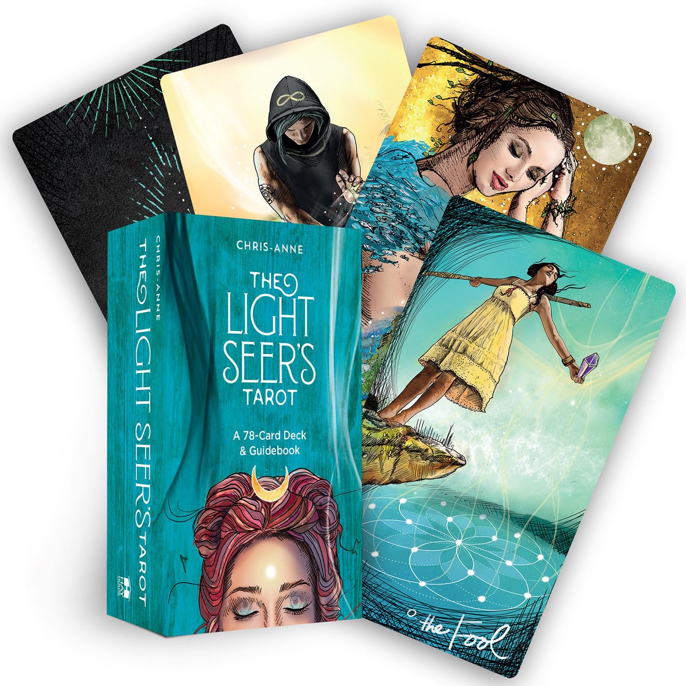Hay House Light Seer's Tarot - 78-Card Deck & 192-Page Guidebook | Multicolor Cards 1