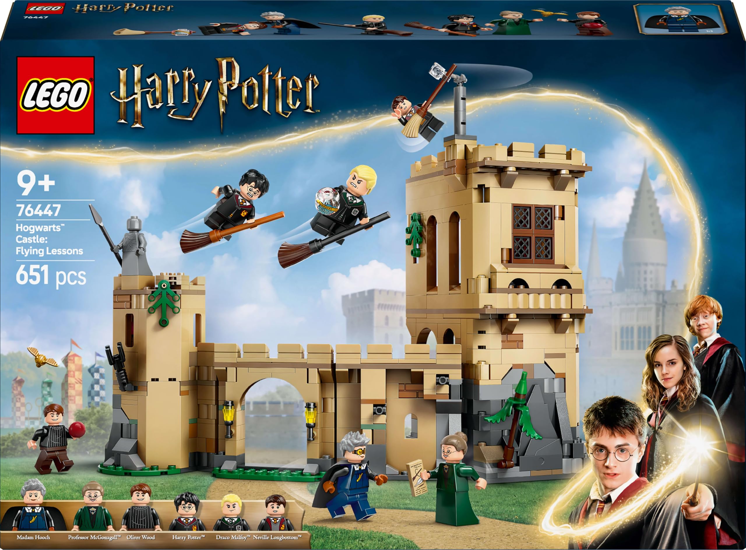 LEGO Harry Potter Hogwarts Castle: Flying Lessons Set - 651-Piece Building Playset for Ages 9+ 4
