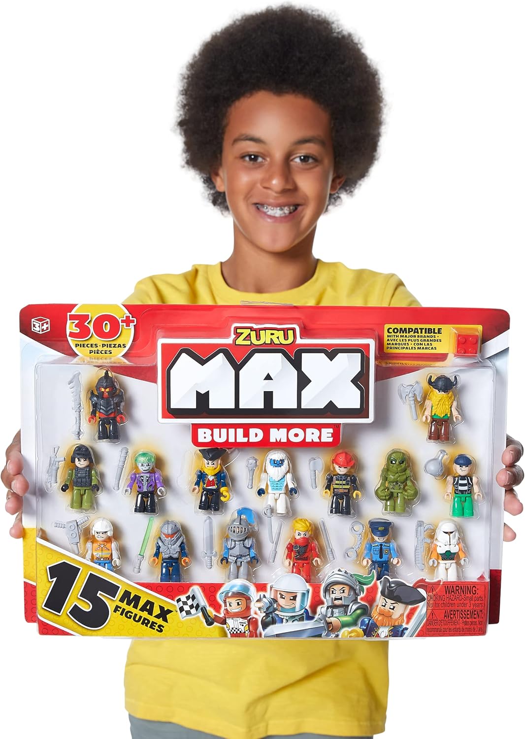ZURU MAX Build More Mini Figure Set - 15-Piece Building Figures for Creative Play 6