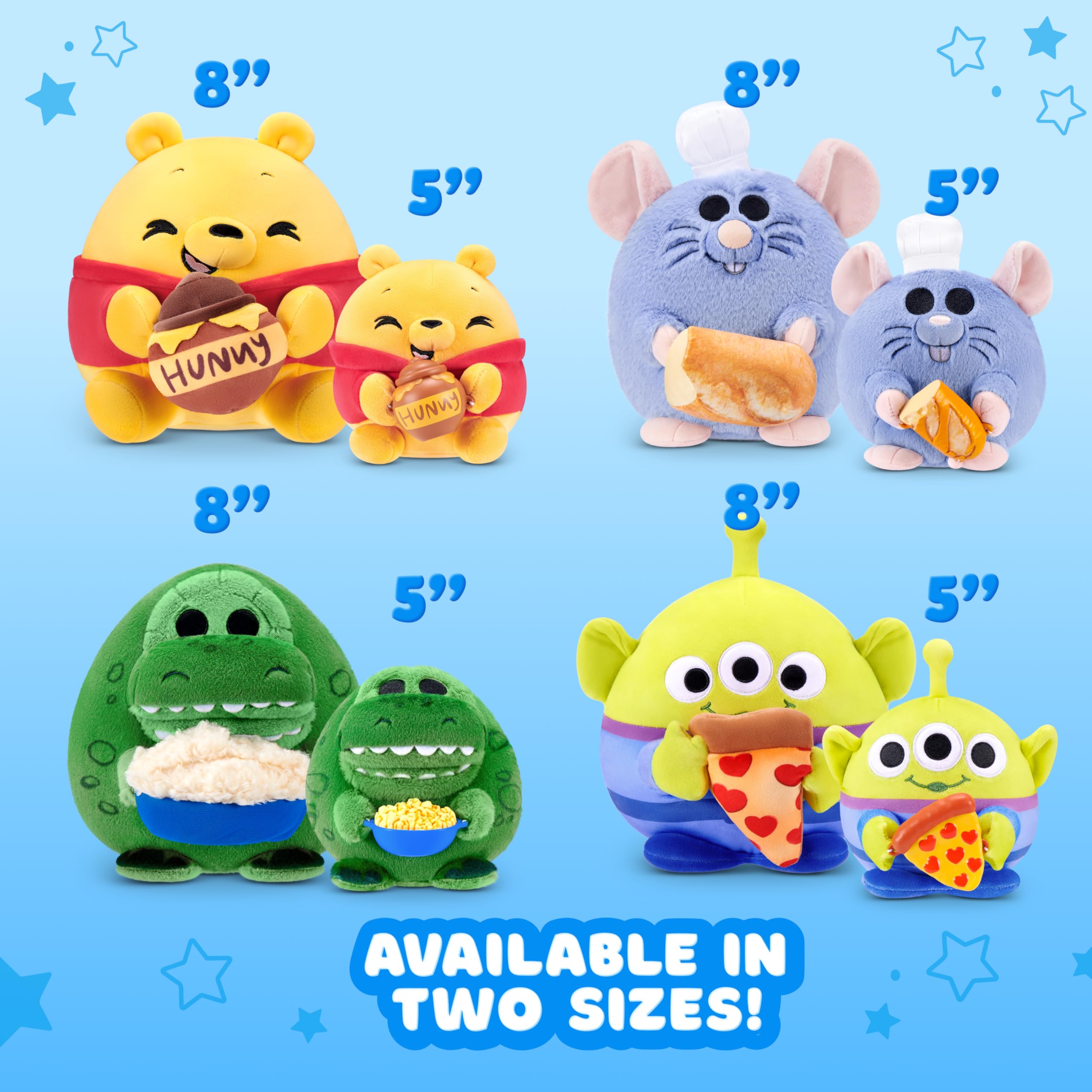 Snackles Winnie the Pooh & Honey 8-Inch Soft Plush Toy by ZURU | Ultra-Soft Polyester 7