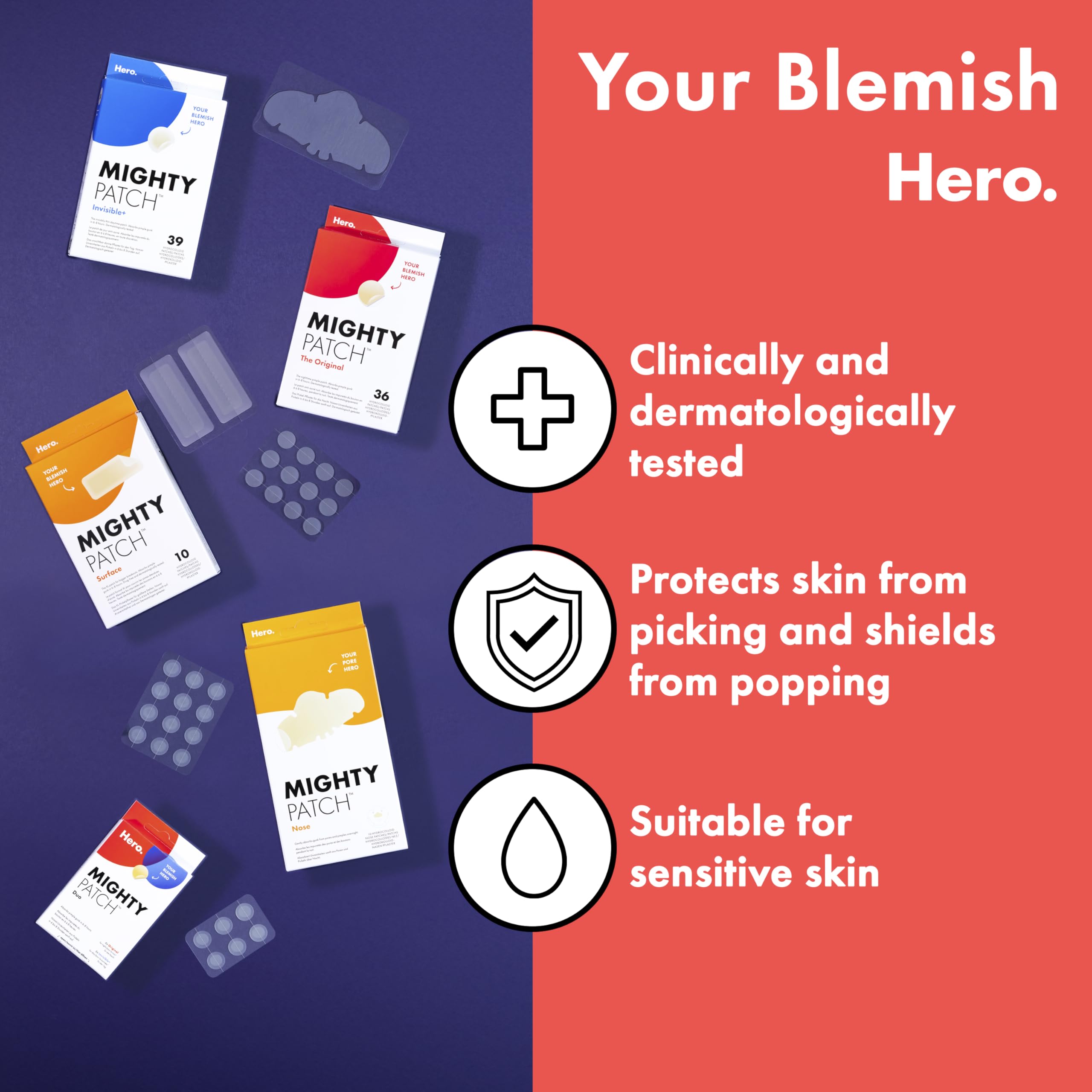 Hero Cosmetics - Mighty Patch Invisible+ Hydrocolloid Acne Patches (78 Count) 6