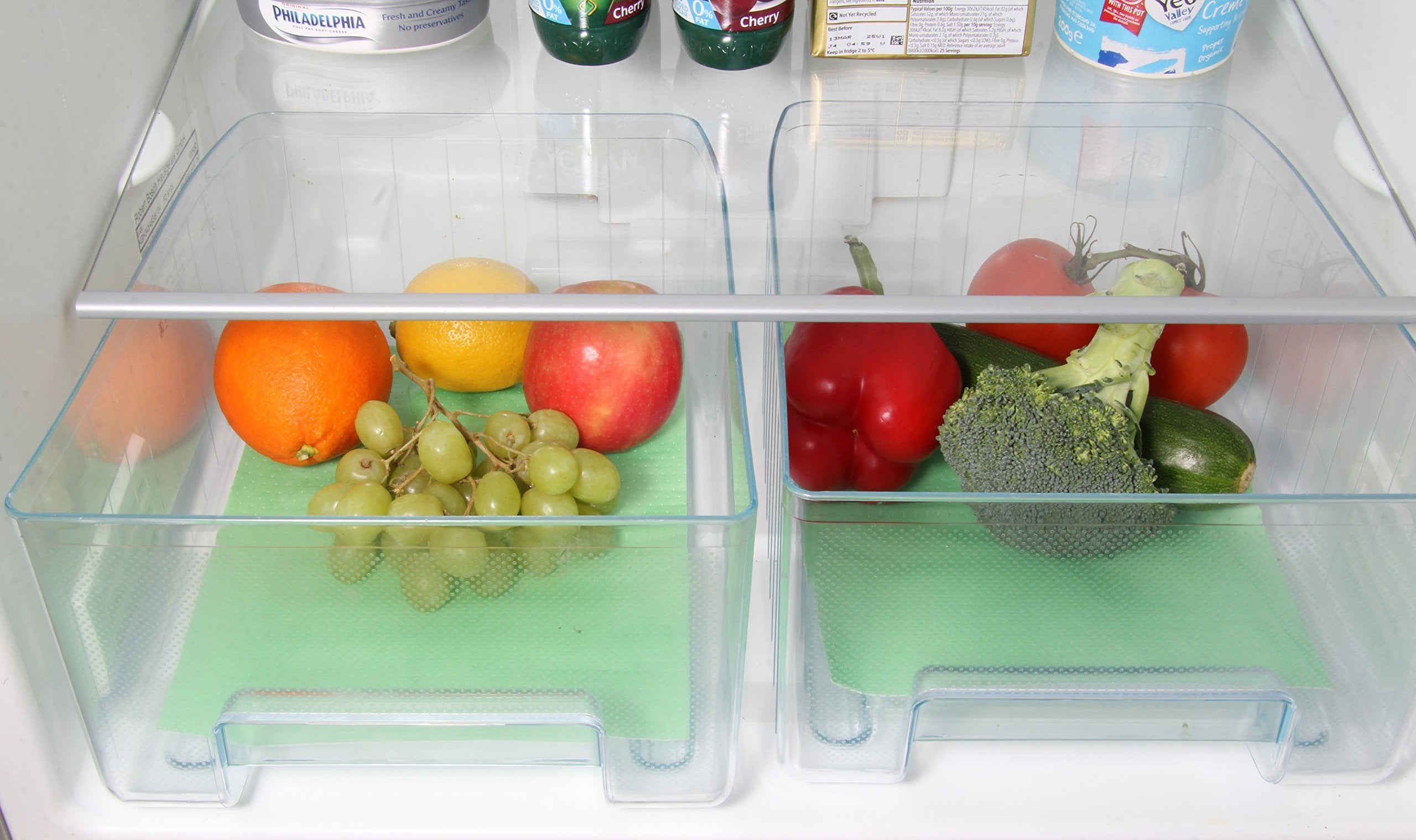 Toastabags Fridge Liner - 2 Pack Reusable Shelf Liners for Kitchen Refrigerator