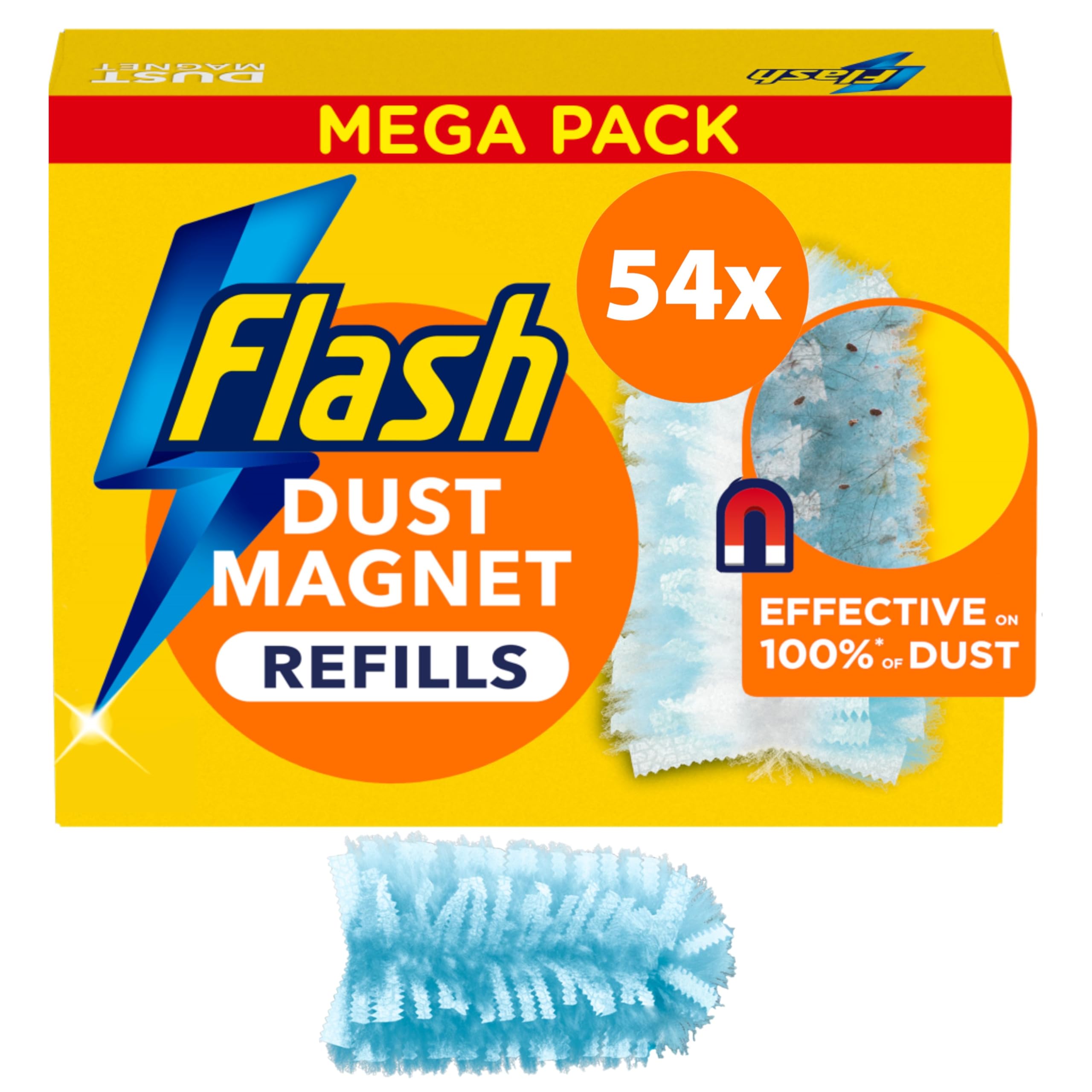 Flash - Dust Magnet Refills Fluffy Dusters 54 Pack (18x3)