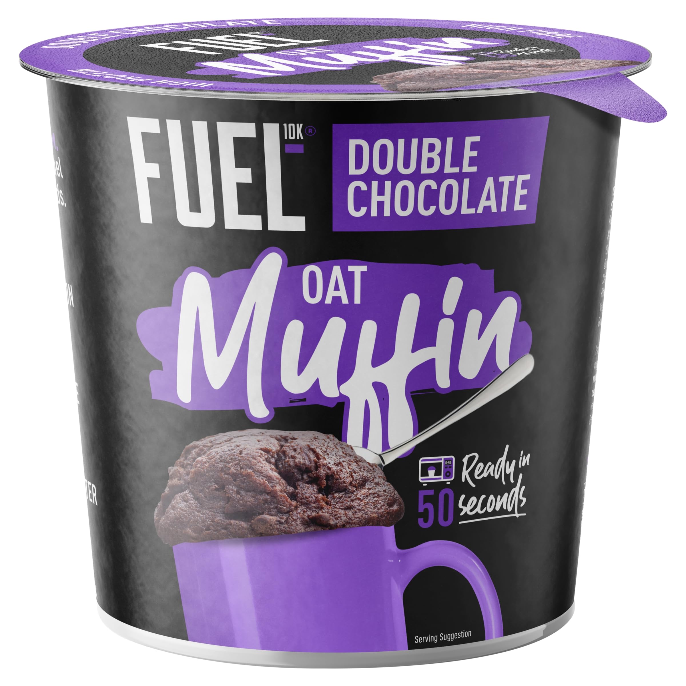 FUEL10K Double Chocolate Oat Muffin Protein Snack Pot, 52g
