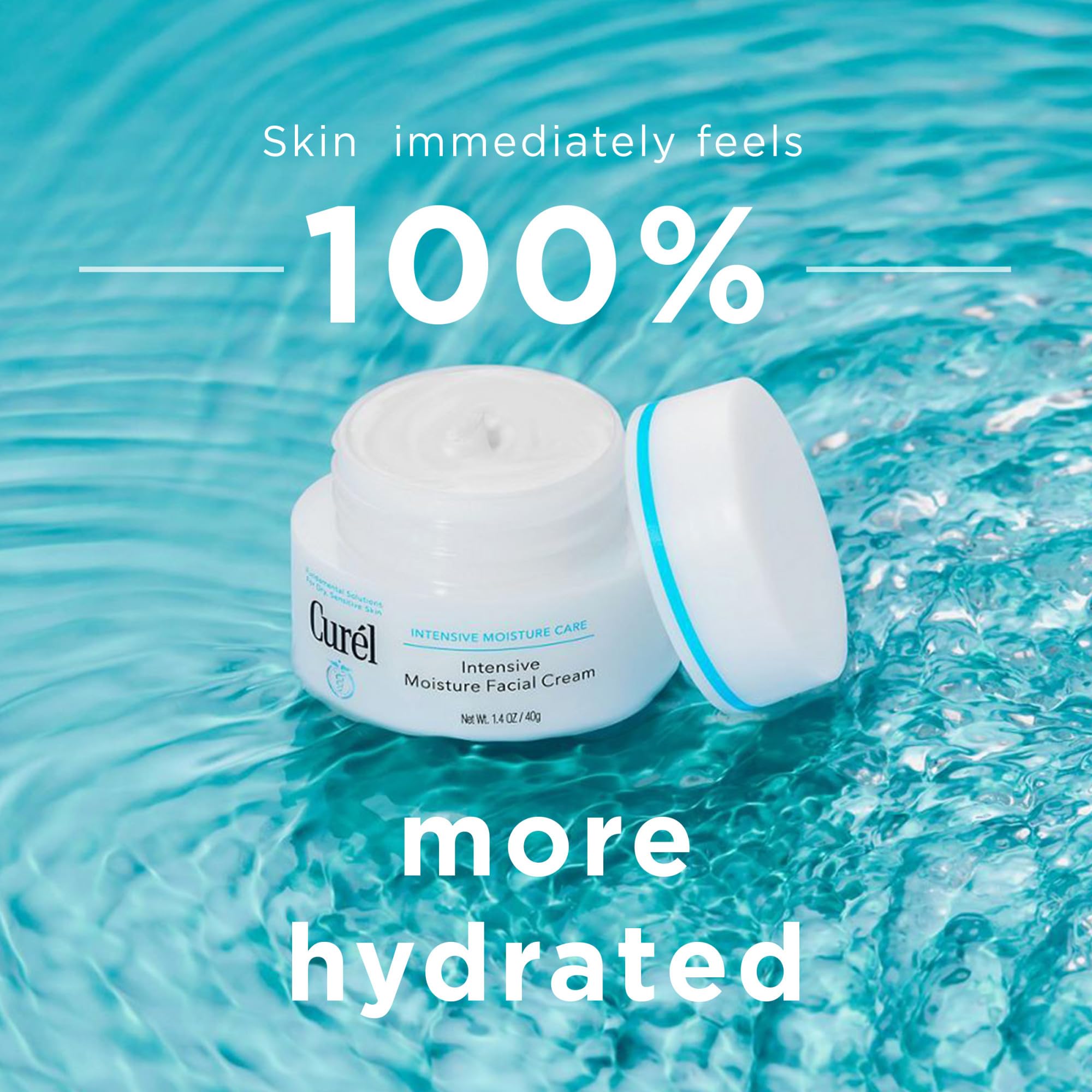 Curel Intensive Moisture Facial Cream for Dry, Sensitive Skin - 40g | Ceramide Replenishing | Fragrance Free 2