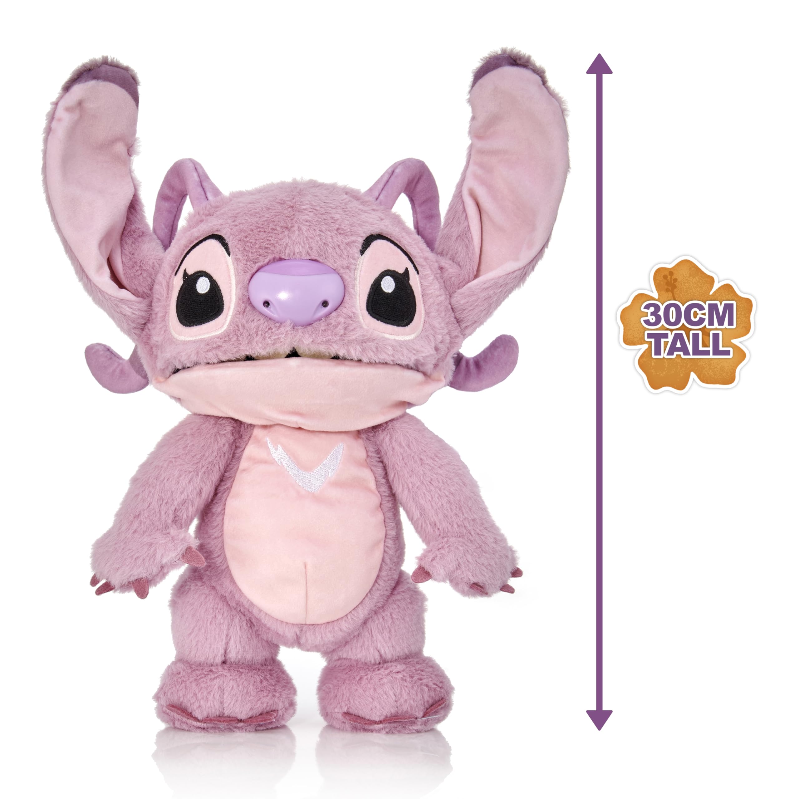Disney Chatty Angel Deluxe Puppetronics - Interactive Talking Plush with Moving Mouth & Touch Sensors