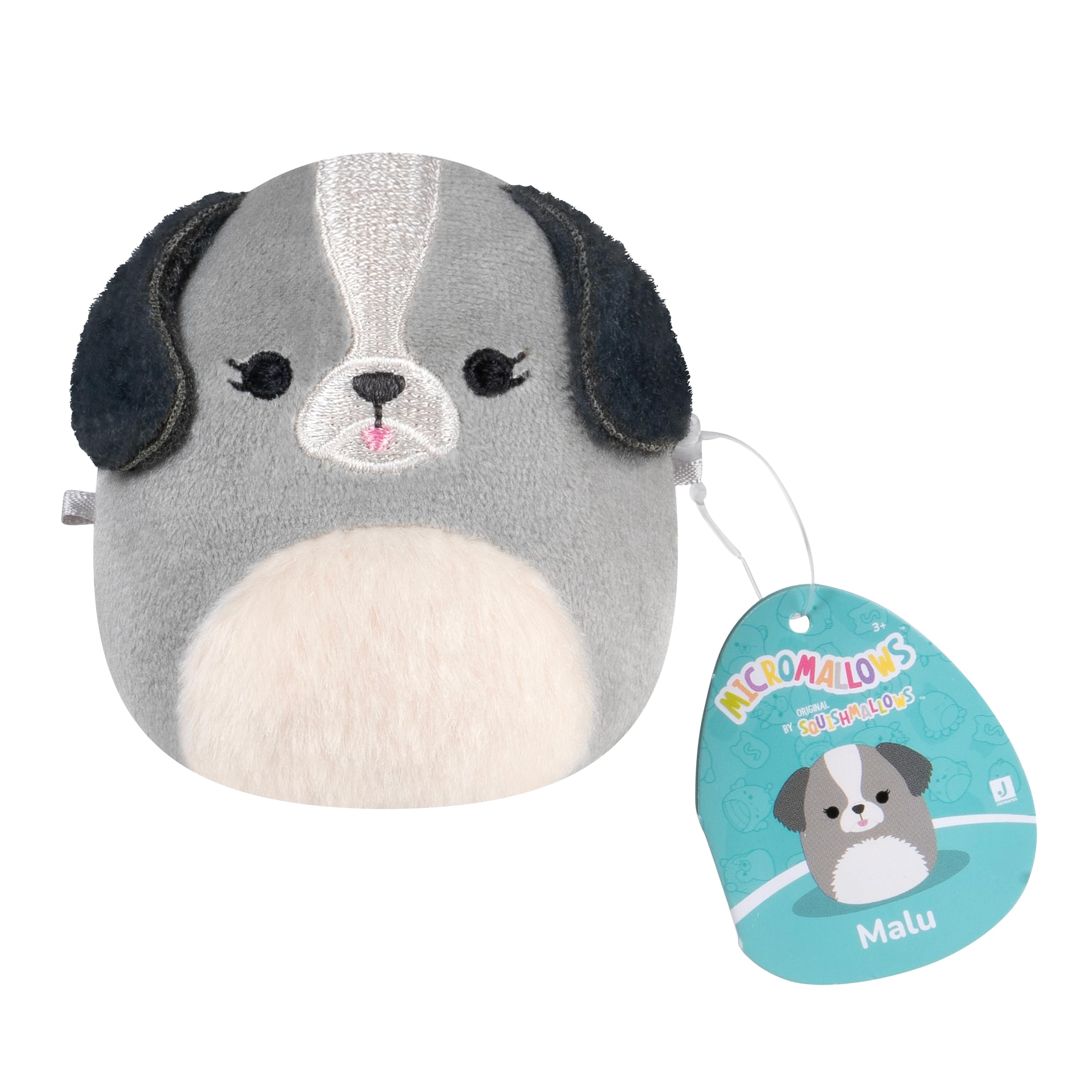 Micromallows Squishmallows 5-Pack Plush - Chipmunk, Frog, Bear, Smoothie, Dog 9