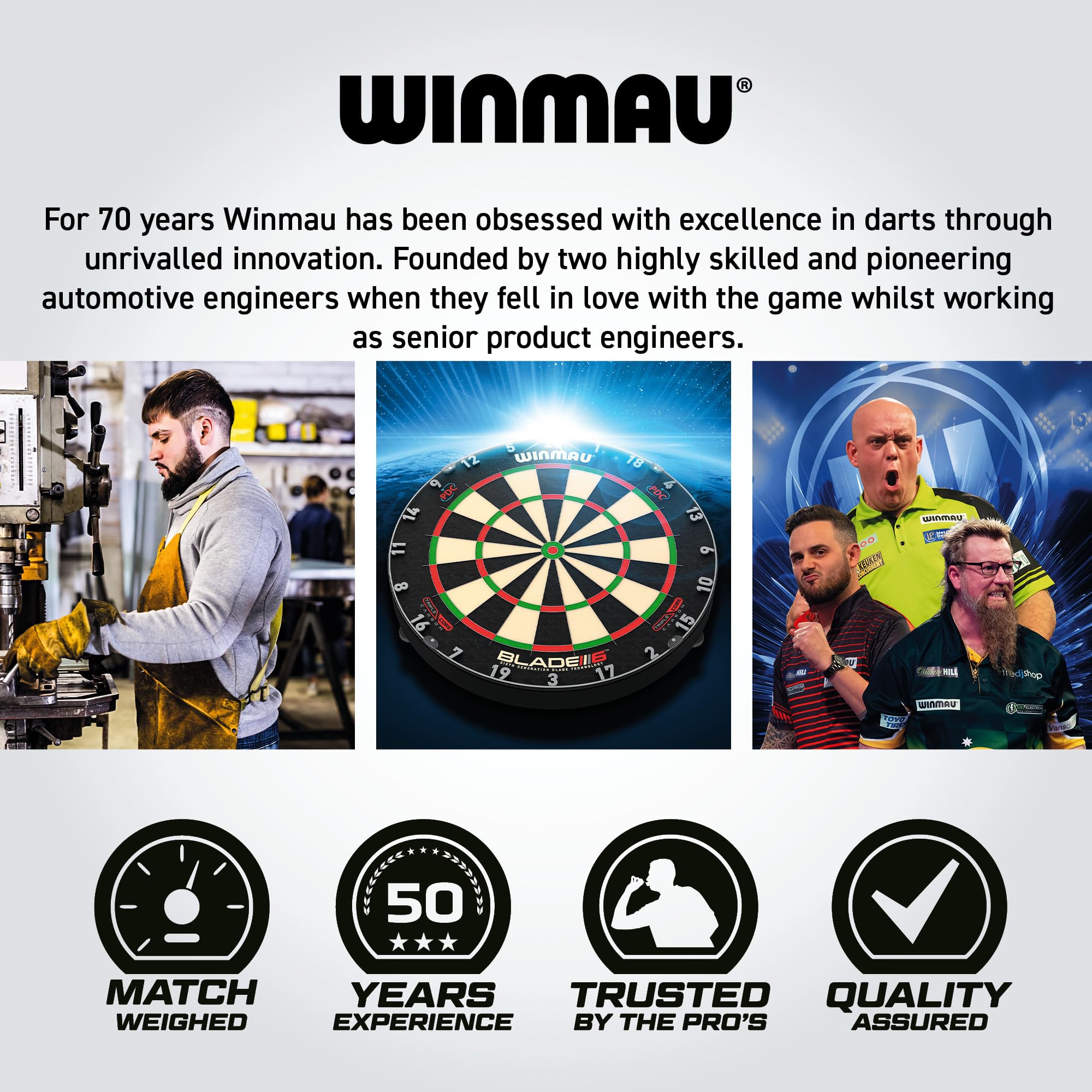 WINMAU Dartboard Surround - Wall Protection | Universal Fit | Black 7