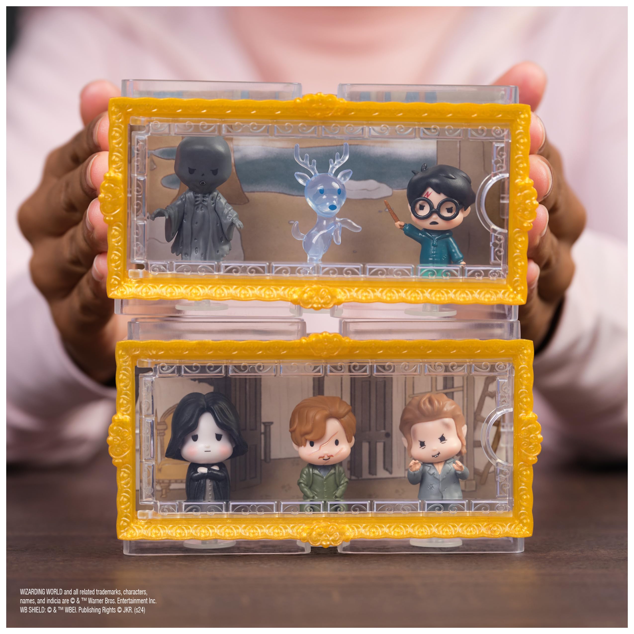 Wizarding World Harry Potter Micro Magical Moments Year 3 Figure Set - Remus Lupin, Severus Snape & Peter Pettigrew with Display Case 6