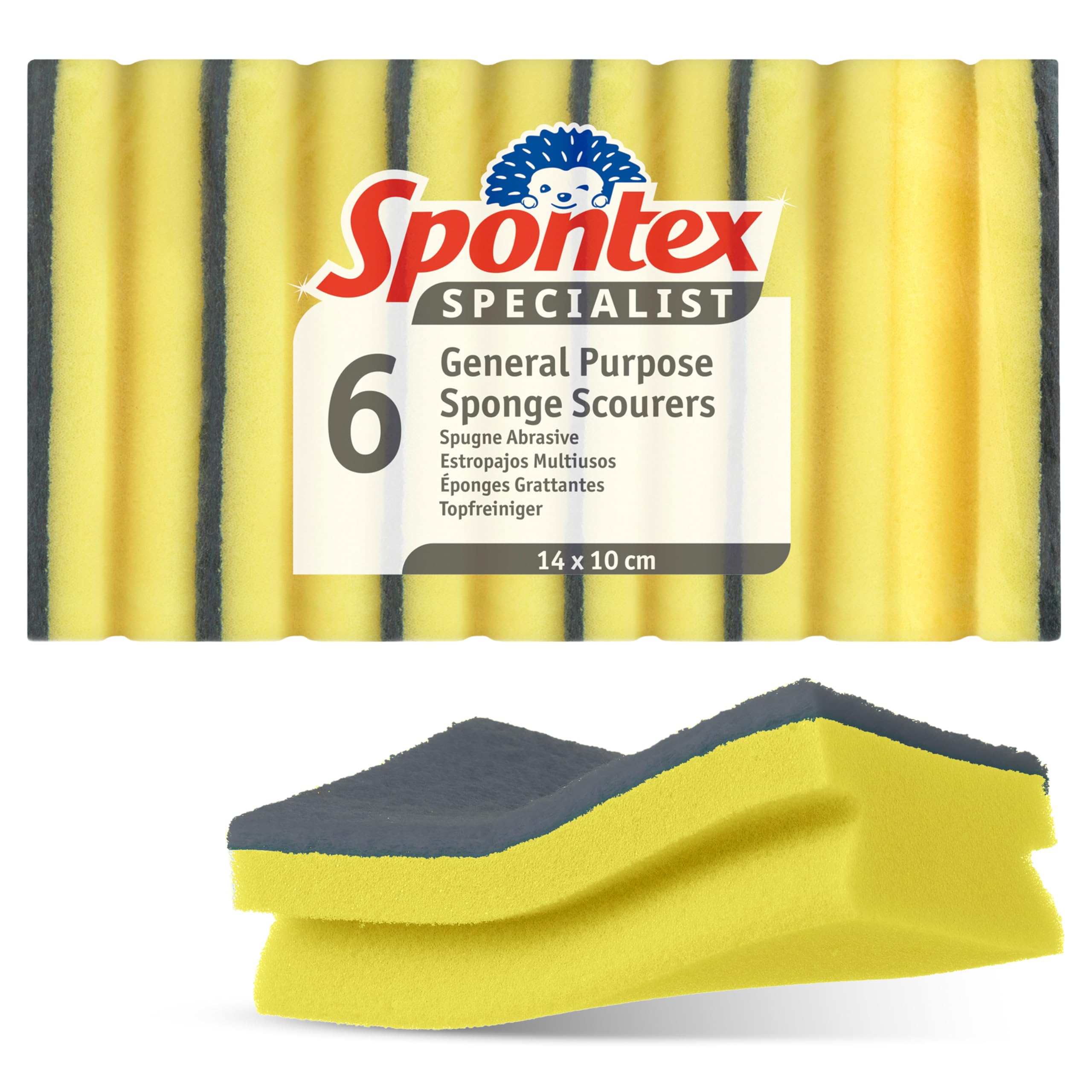 Spontex - Specialist General Purpose Sponge Scourer (Pack of 6) 4