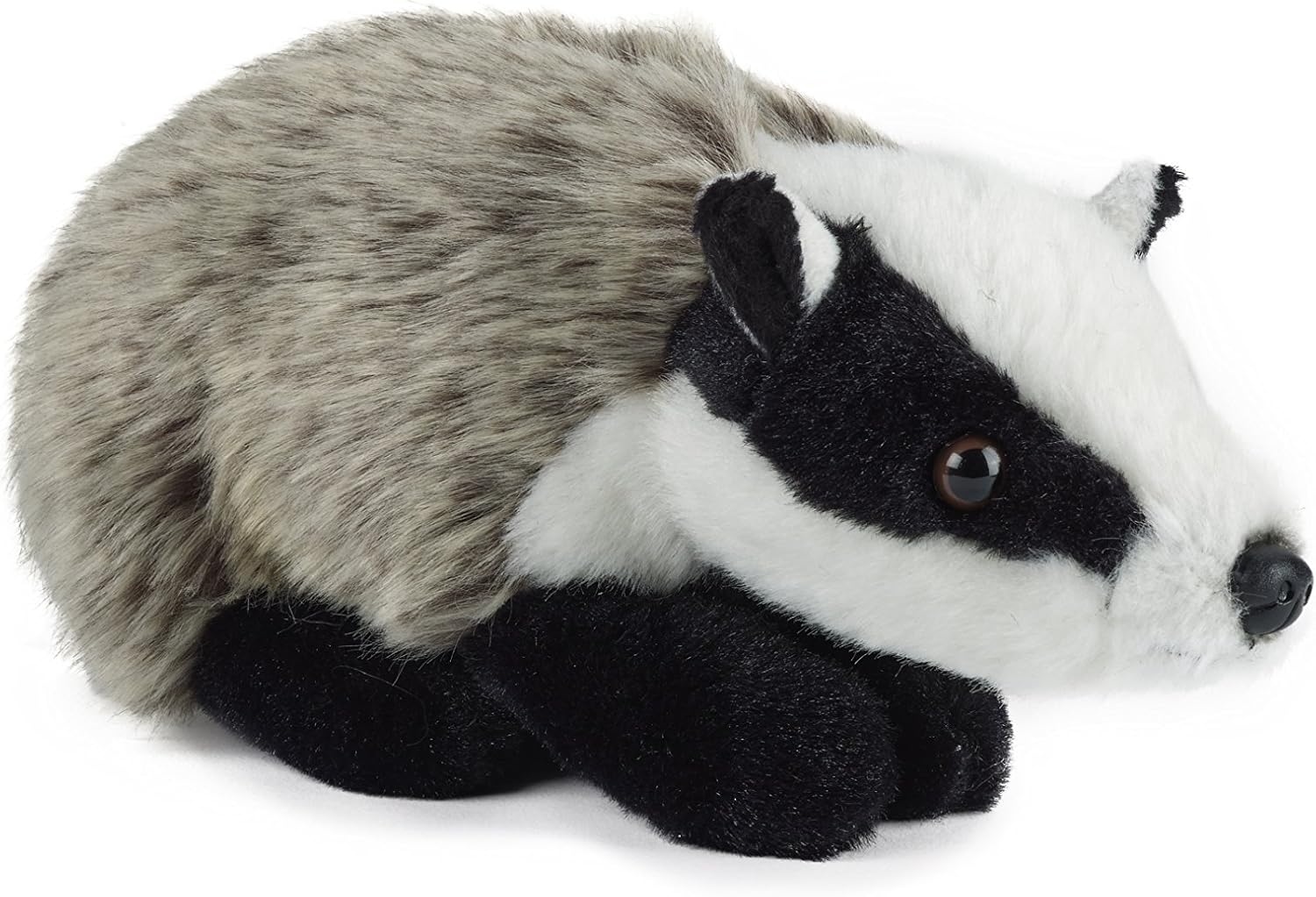 Living Nature Soft Toy - Medium Badger (20cm) - Realistic Plush with Educational Fact Tag