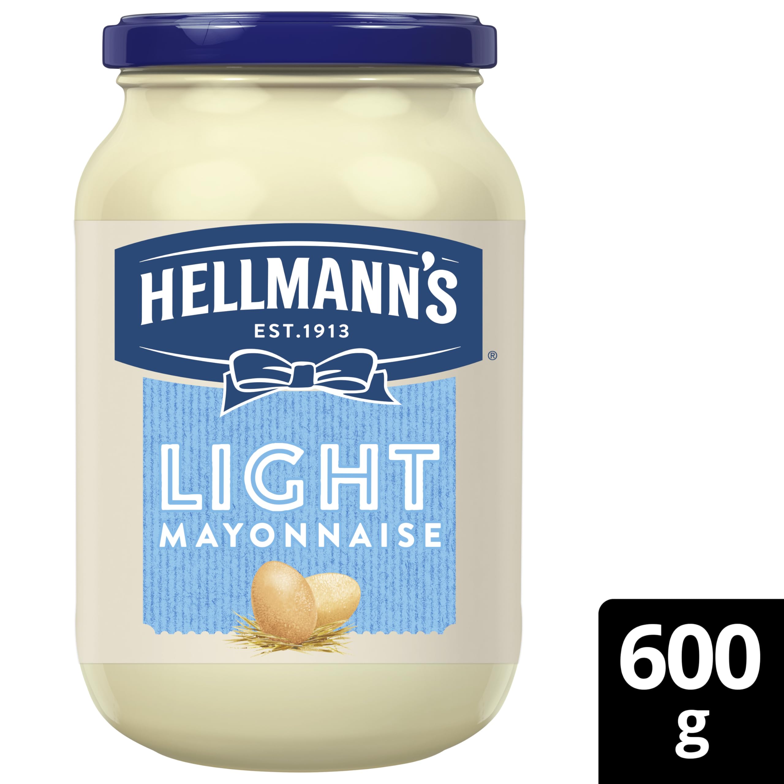 Hellmann's Light Mayonnaise - Creamy Low-Fat Mayo with 100% Free-Range Eggs