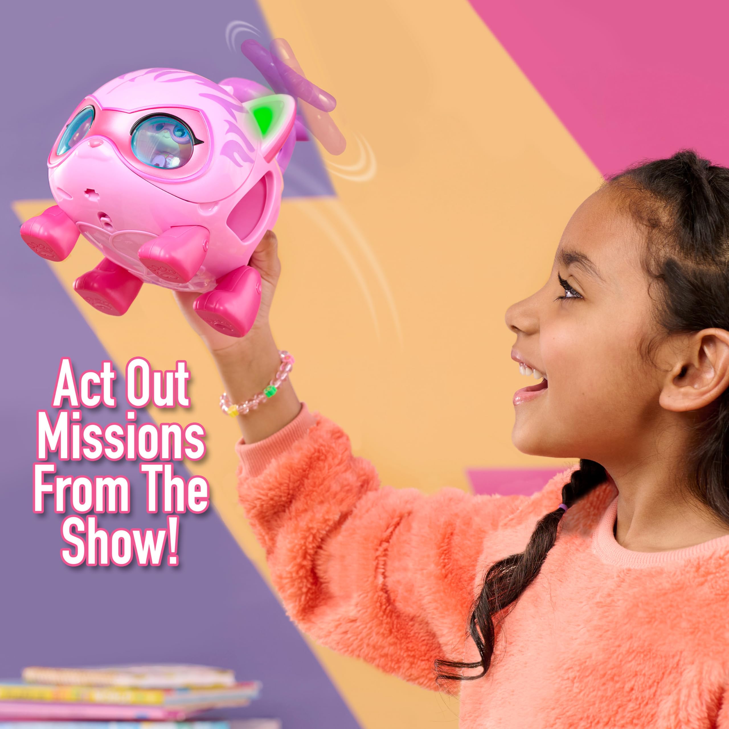 Disney Junior SuperKitties Su-Purr Wild Kitty Copter with Lights - Interactive Vehicle Playset for Kids 14