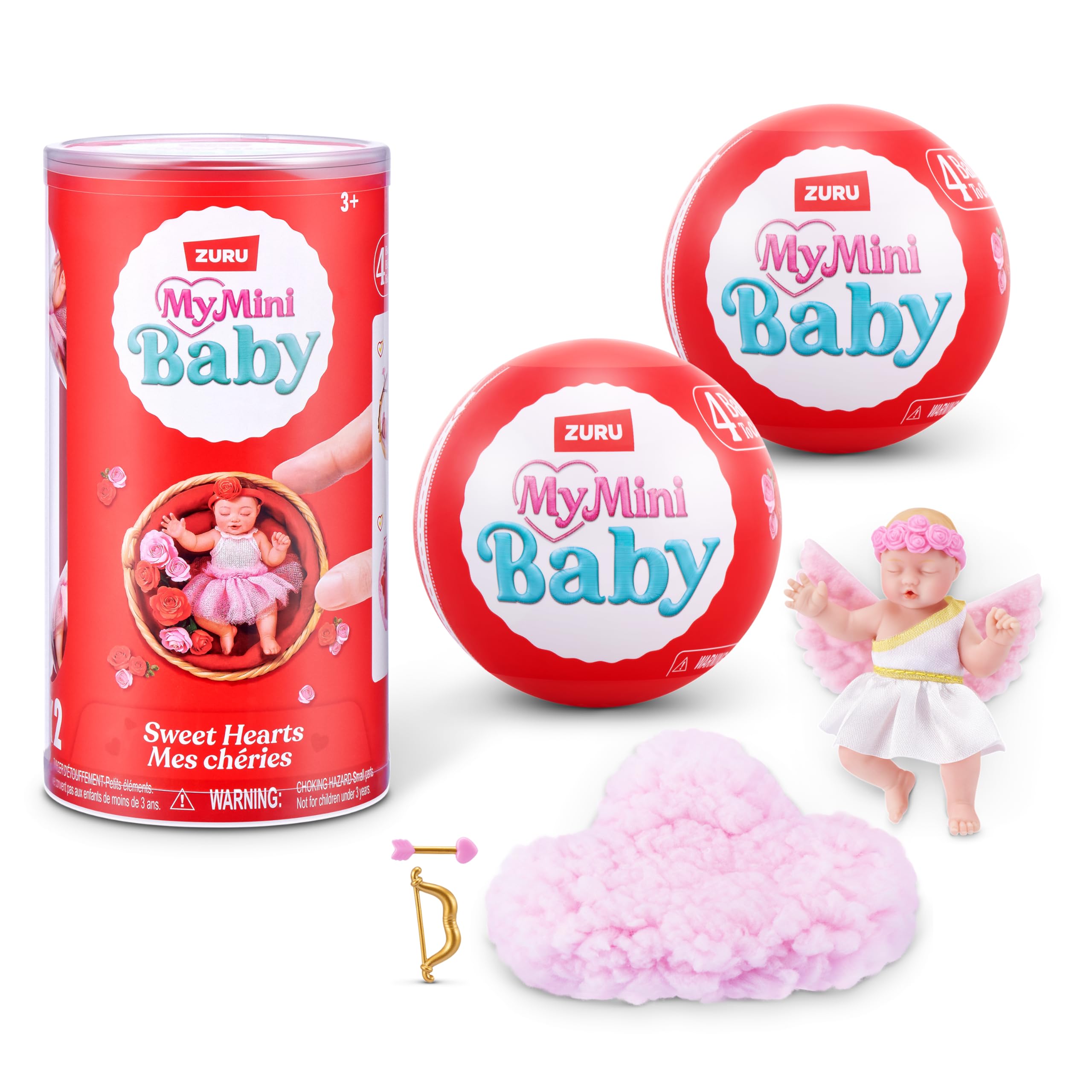 ZURU MY MINI Sweet Hearts Baby Playset 2 Pack | Collectible Mystery Capsule | Ages 3+