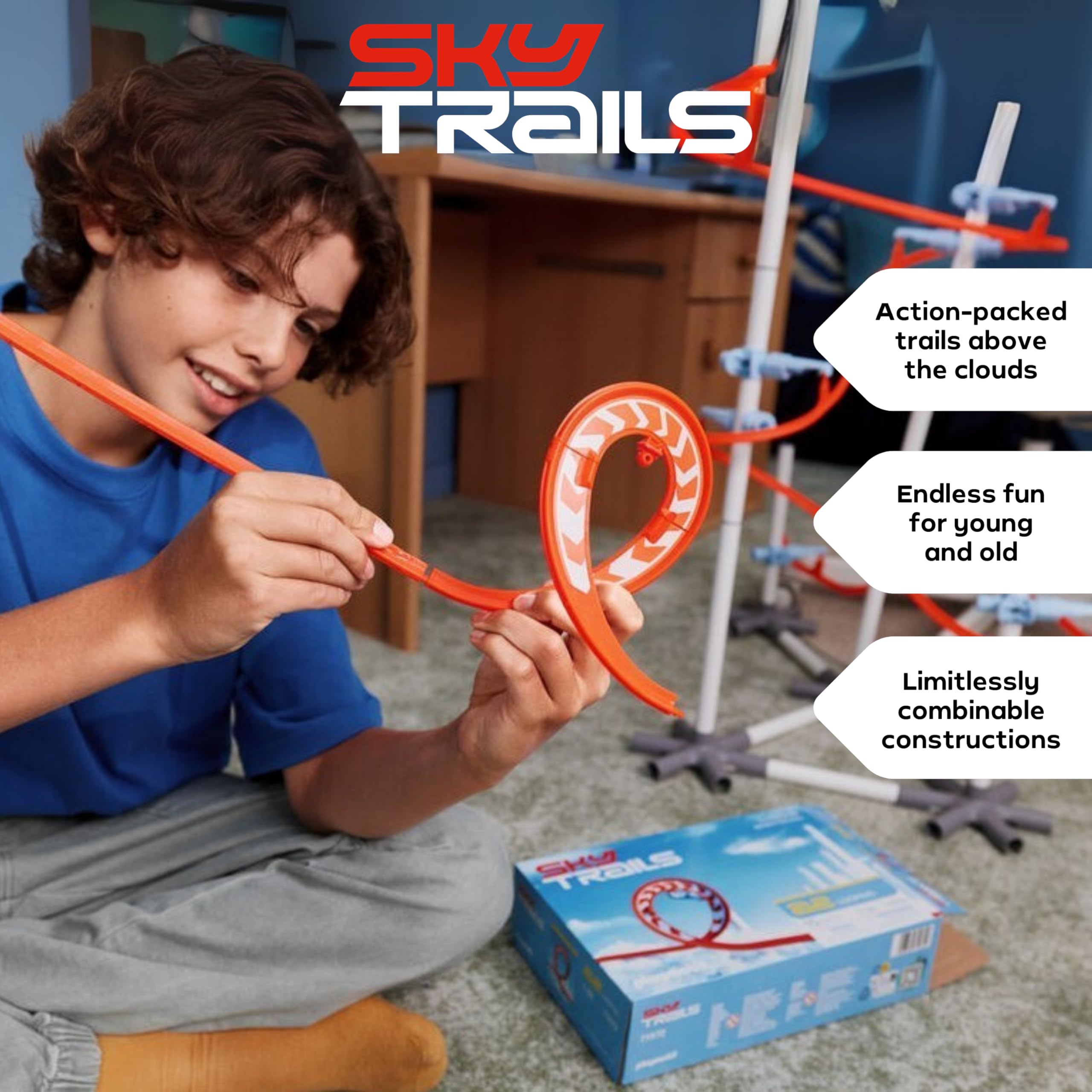 Sky Trails Looping Construction Toy - Build Spectacular Racing Tracks with Action-Packed Stunts 3