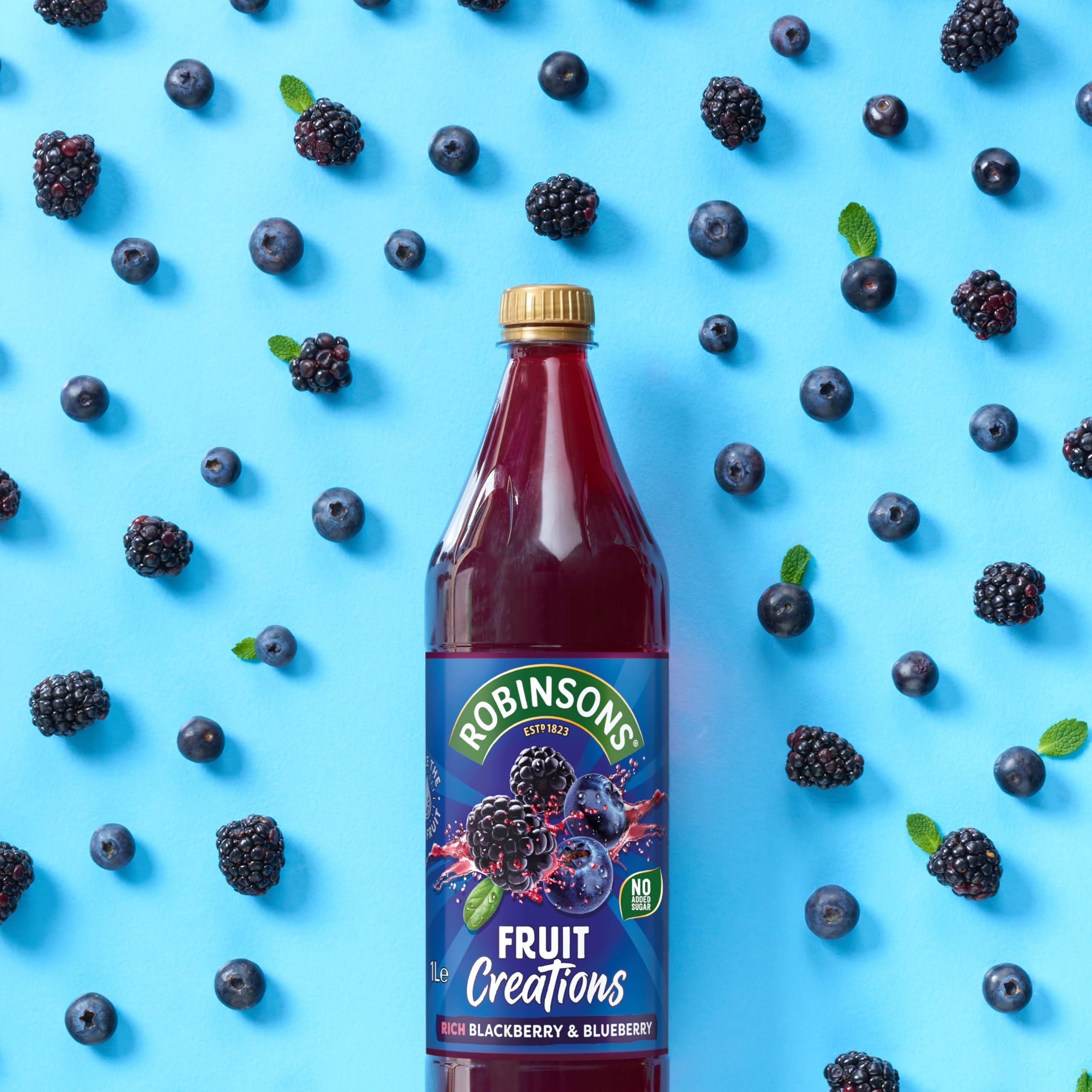 Robinsons Fruit Creations Blackberry & Blueberry Squash 1L 5