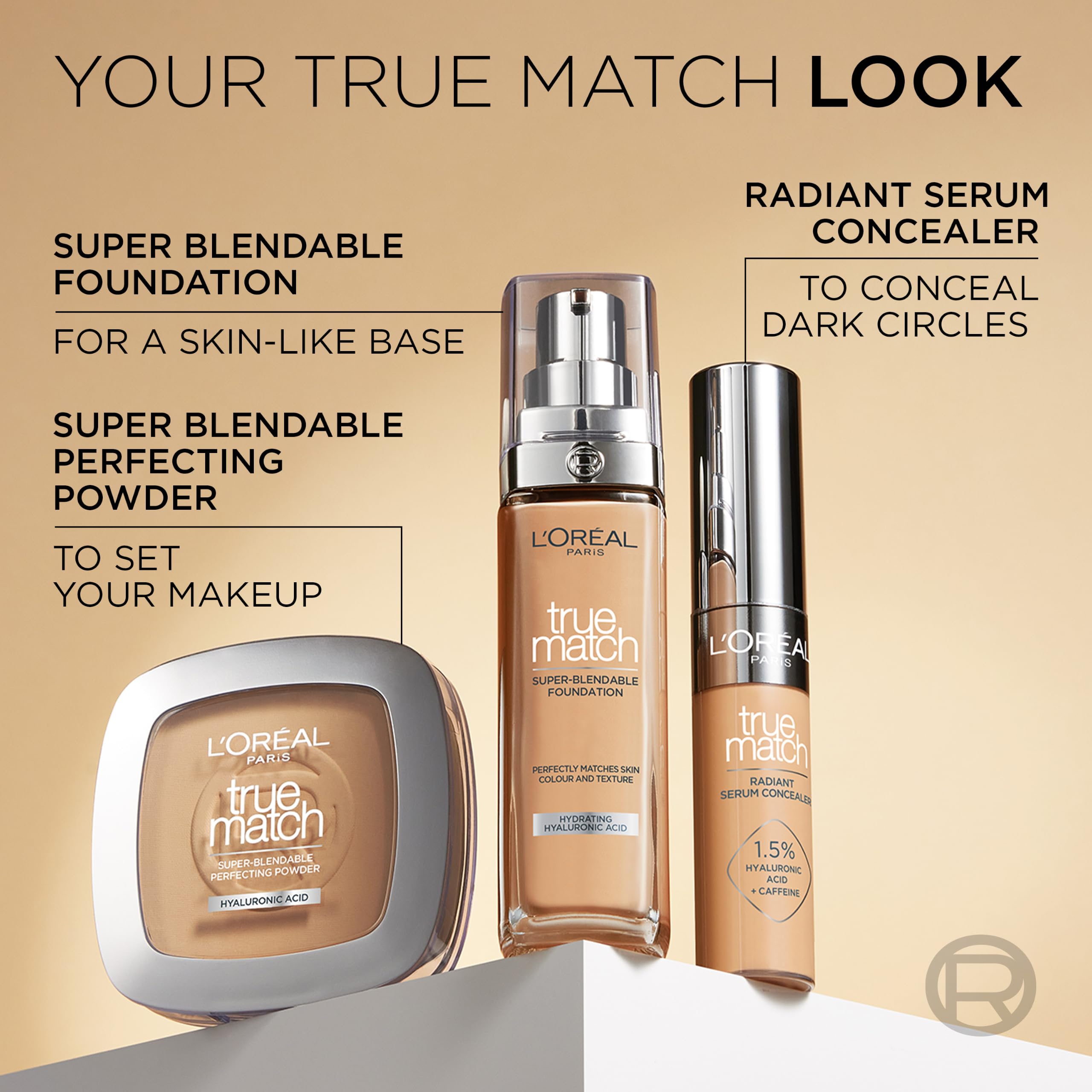 L'Oreal Paris True Match Hydrating Liquid Foundation - 24h Hydration, Hyaluronic Acid, SPF 16, 4W Golden Natural, 30 ml 11
