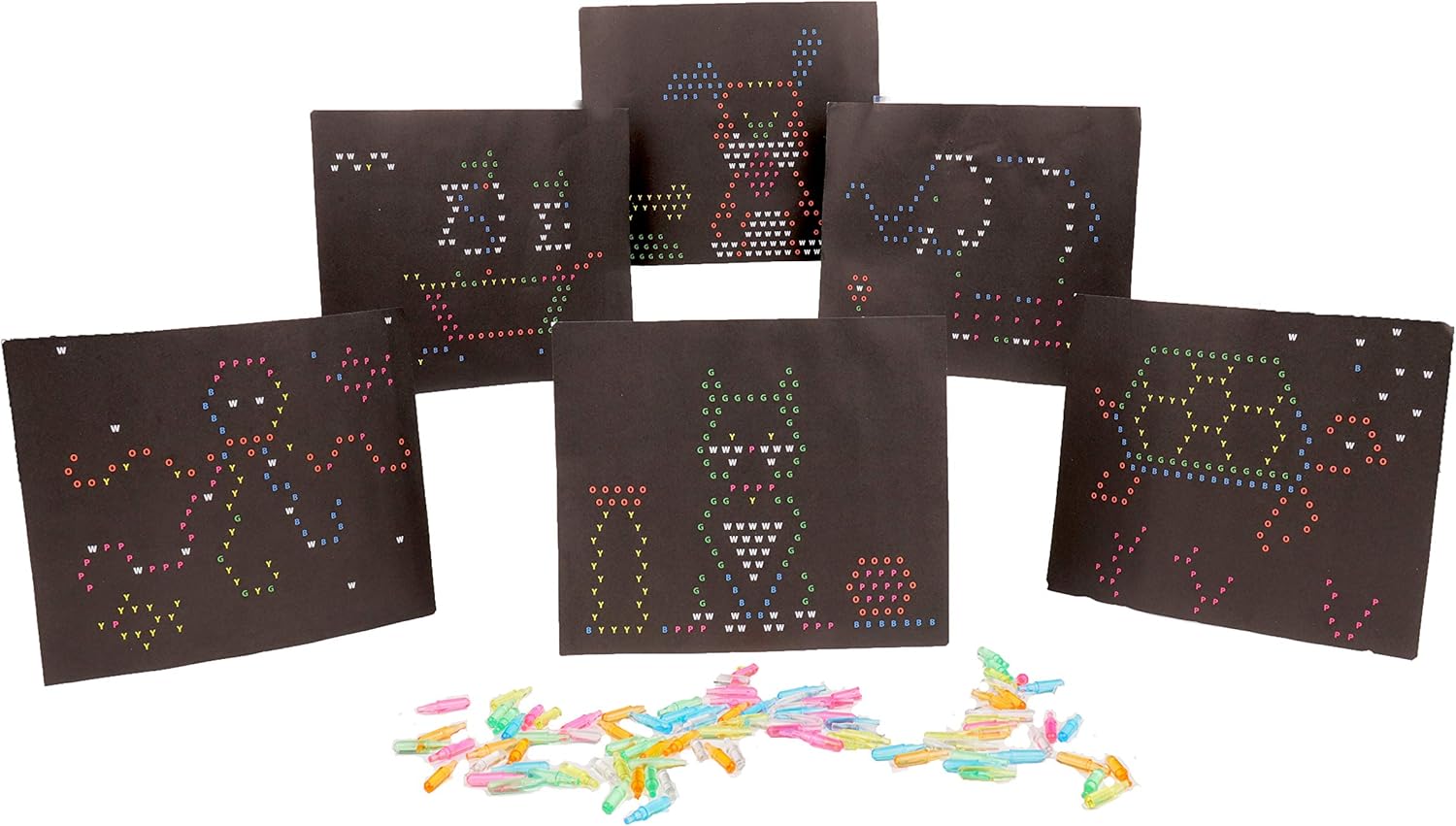 Lite Brite Peg & Template Refill Pack | Light Up Drawing Board with 100 Pegs & 8 Templates 4