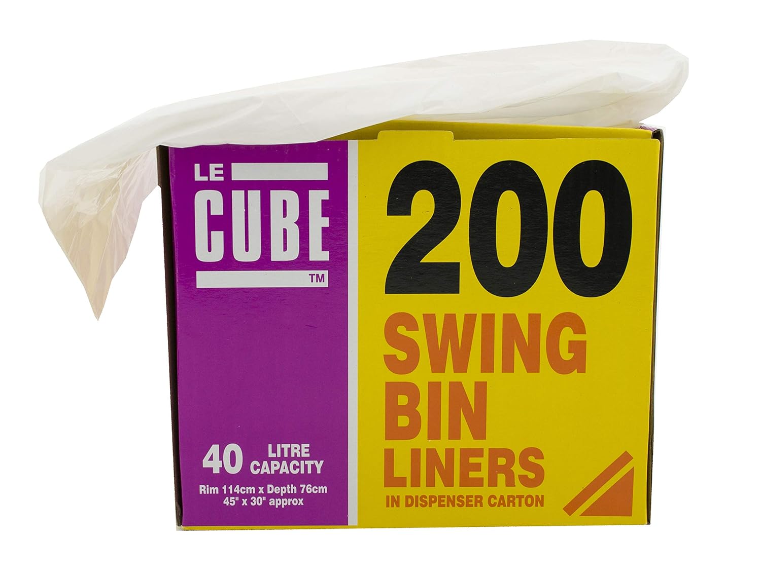 Le Cube - LE CUBE 480 Swing Bin Liner Dispenser 40L, Pack of 200 4