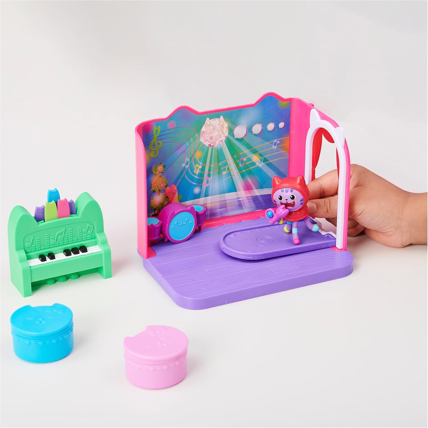 Gabbys Puppenhaus-Spielset „Groovy Music Room“ mit Daniel James-Katzenminze-Figur – ab 3 Jahren 5