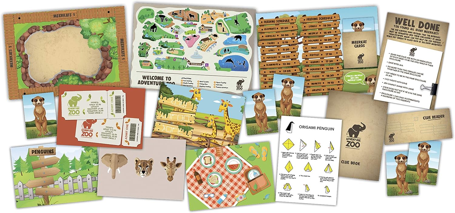 Trapped The Zoo Escape Room Game Pack TZ001