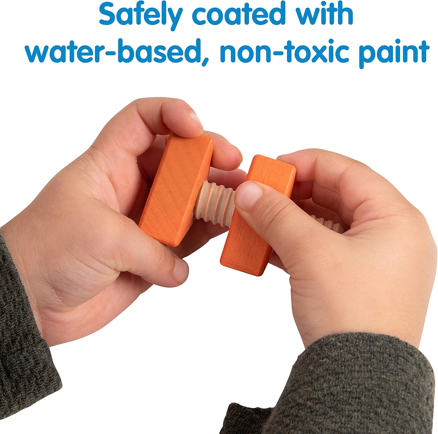 TickiT Rainbow Wooden Nuts & Bolts Pack - Educational Toddler Toy for Fine Motor Skills 9