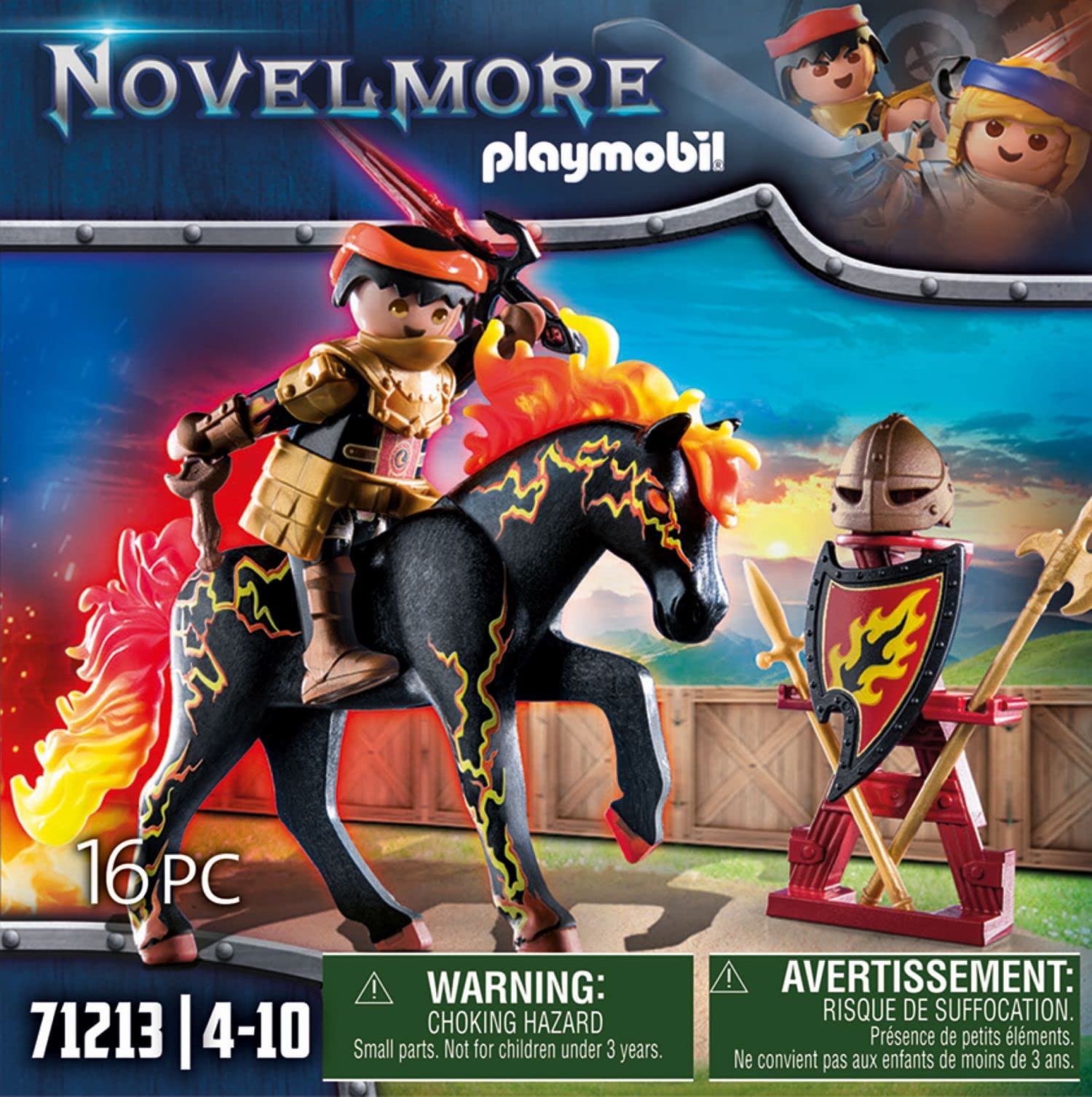 Playmobil Fire Knight - Action Figure Playset with Stunt Features, Ages 7-12 11